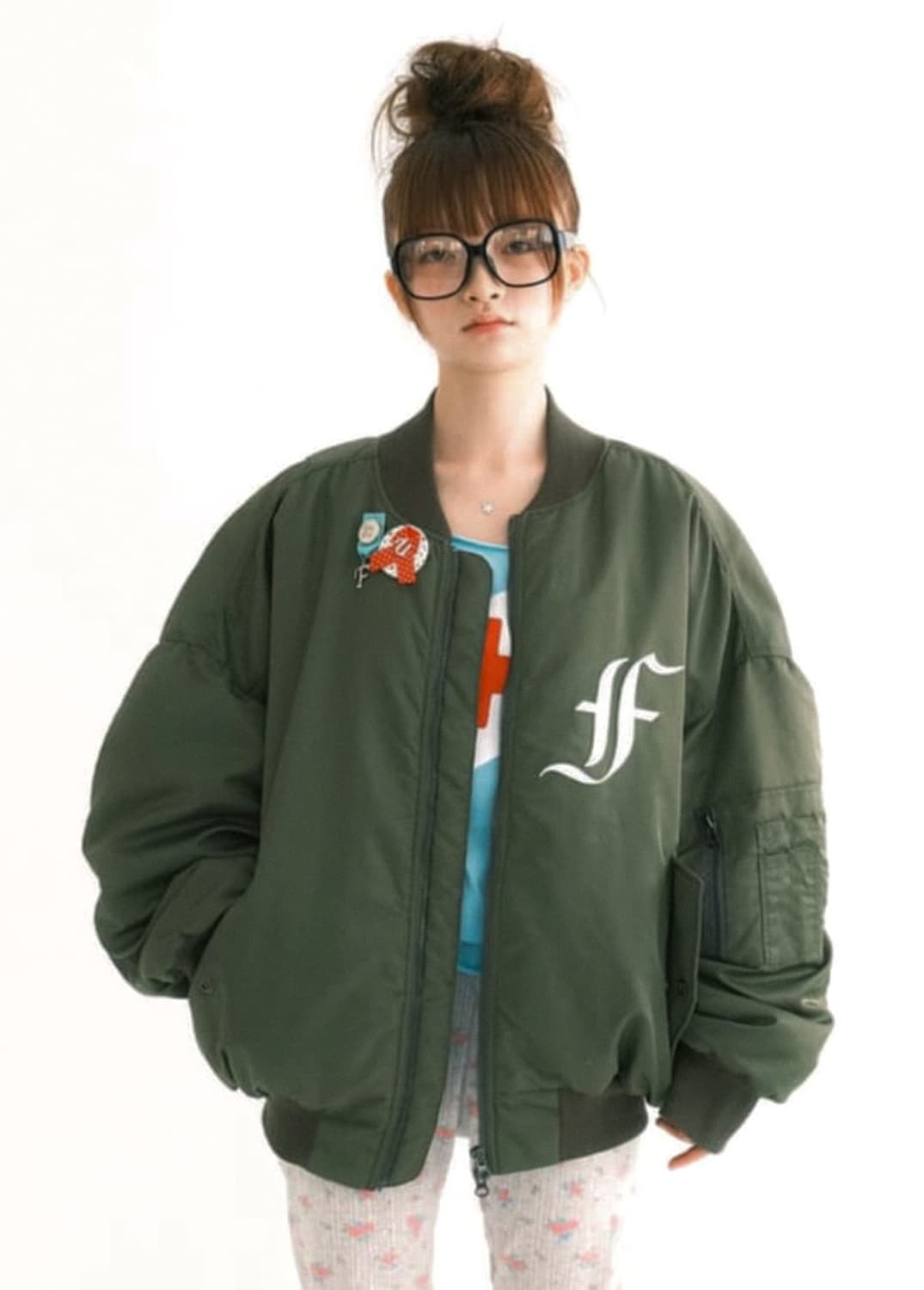 샵페어리 봄버 (카키) 상품이미지1