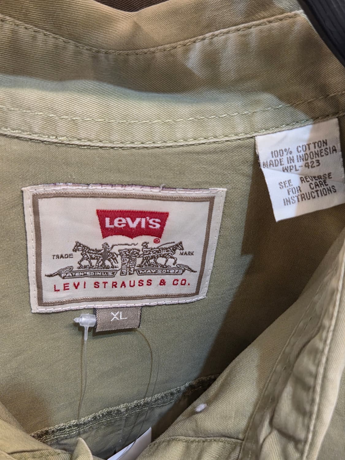 Levis 리바이스 올리브 반팔셔츠 상품이미지4