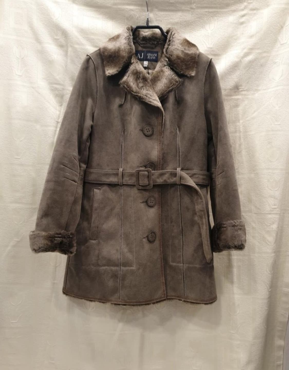 아르마니 진스 여성 무스탕 코트 EU 36(S) 상품이미지1