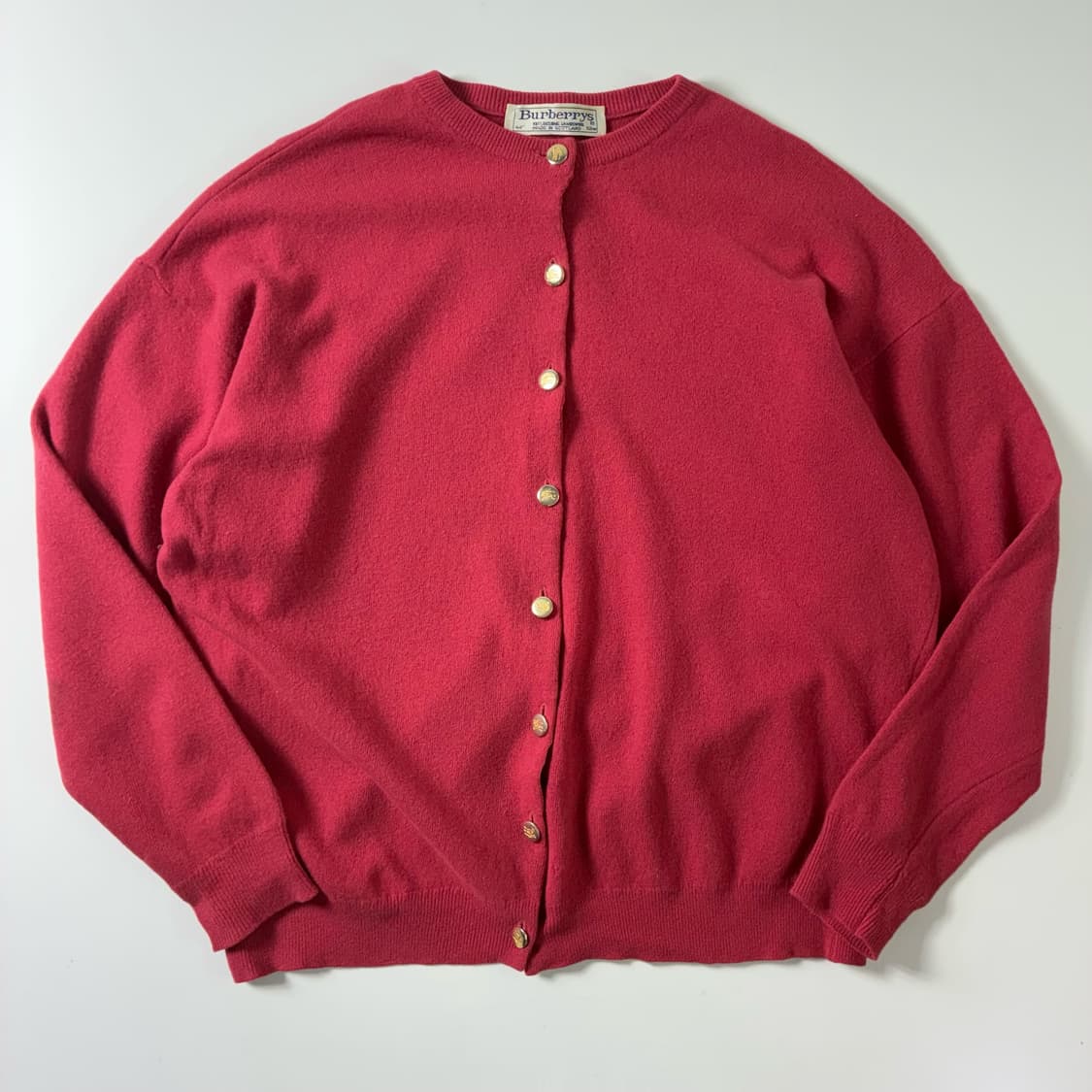 Burberry  버버리 골드버튼 핑크 니트 가디건  상품이미지1