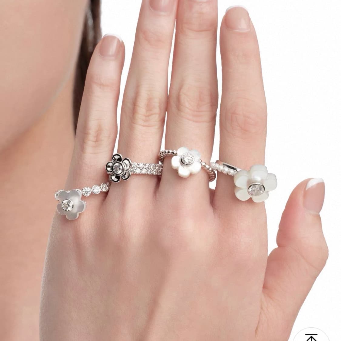 yvmin 플라워 큐빅 링  상품이미지4