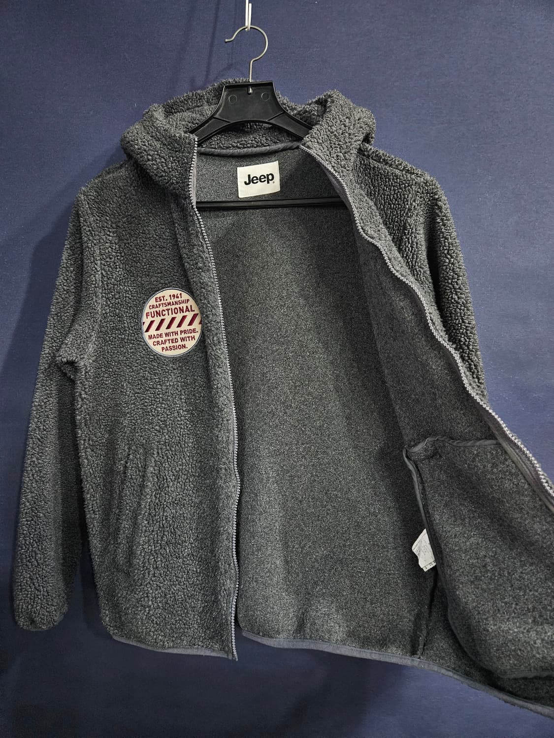 지프 다크그레이 남성 95 후리스 자켓  상품이미지8