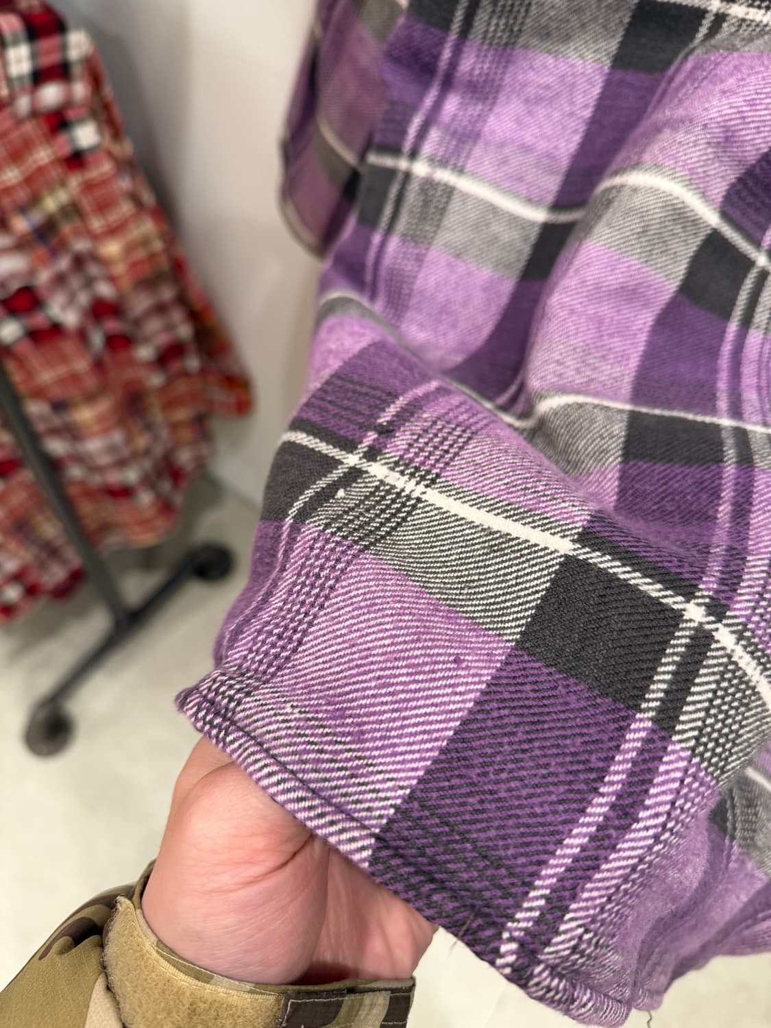 Insight 빈티지 퀼팅 체크 셔츠 자켓 상품이미지8