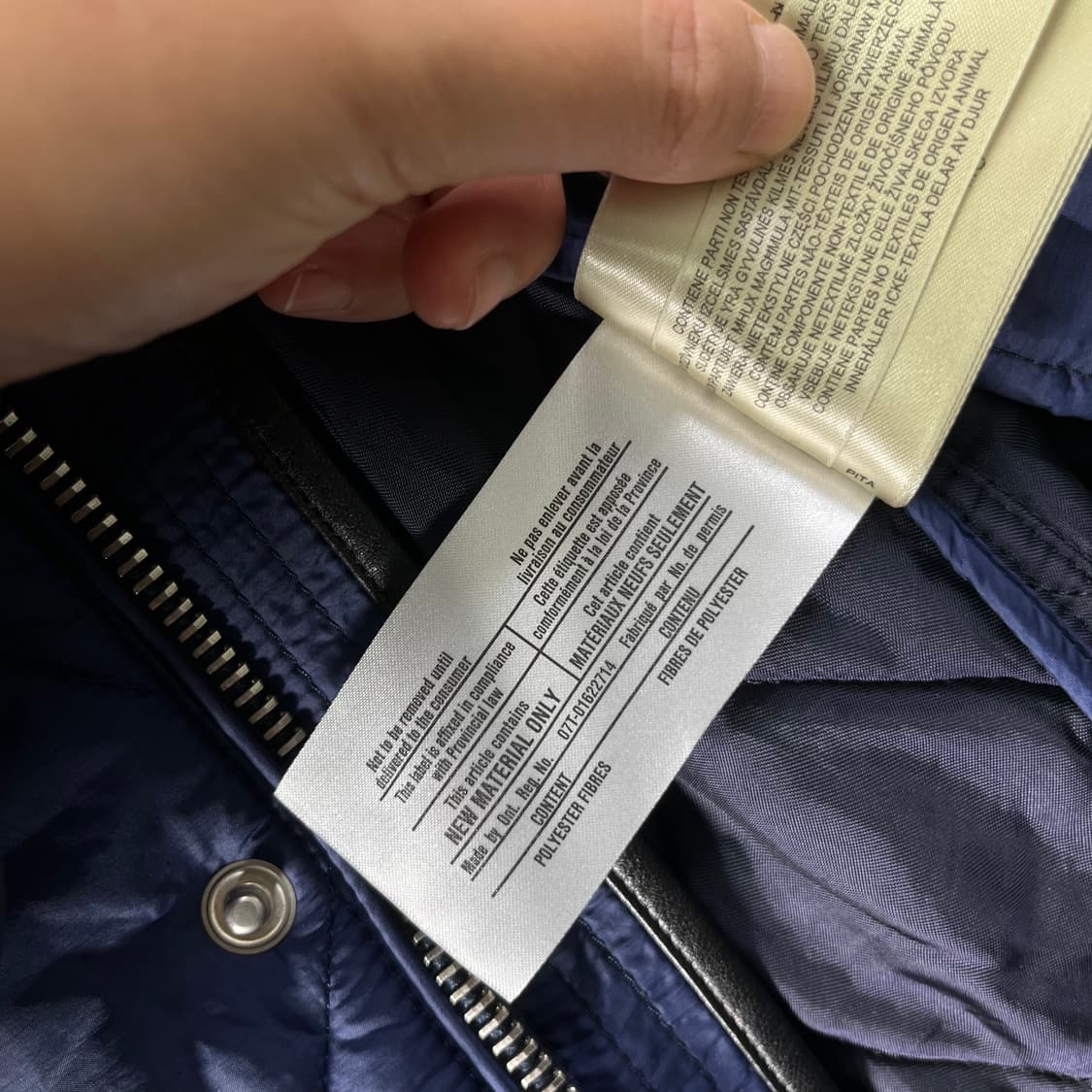 95 버버리 퀄팅 네이비 블루종 자켓 상품이미지10
