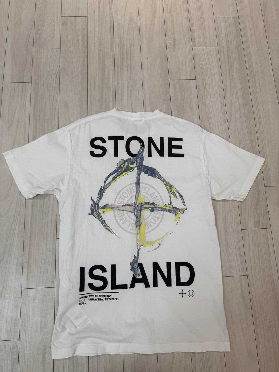 (오케이몰정품) 스톤아일랜드 21ss마블쓰리 반팔 L  상품이미지1