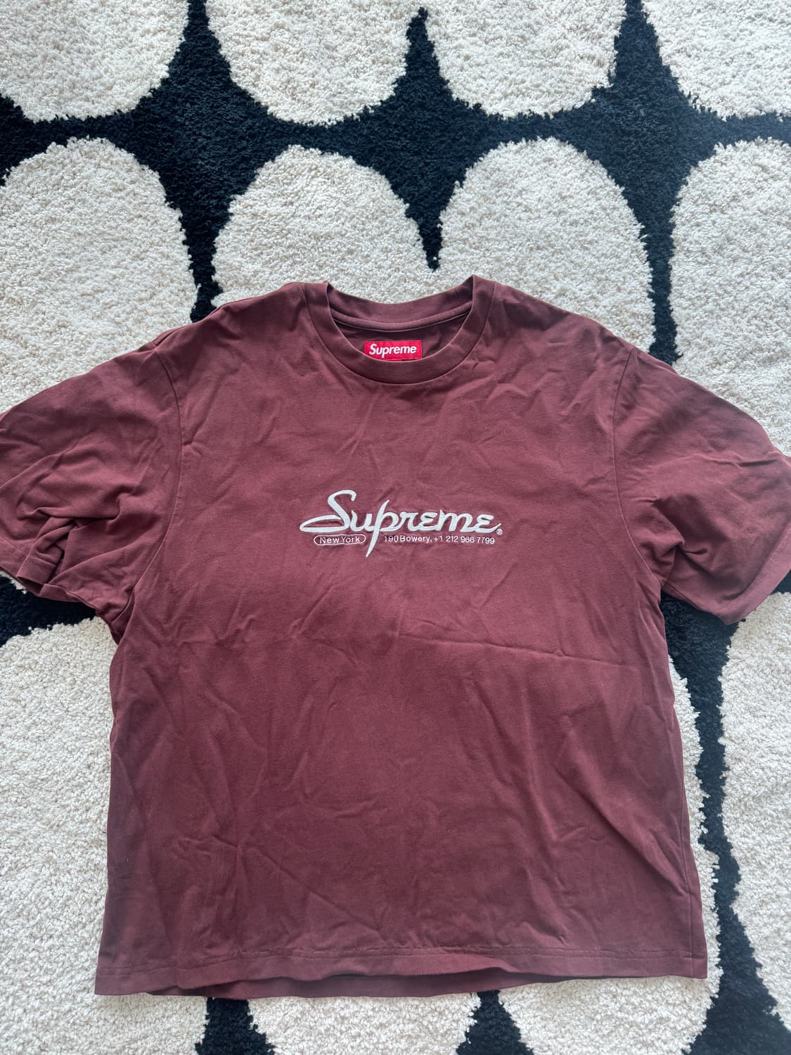 슈프림 컨택트 숏슬리브 탑 브라운 M (총장 65) 상품이미지2