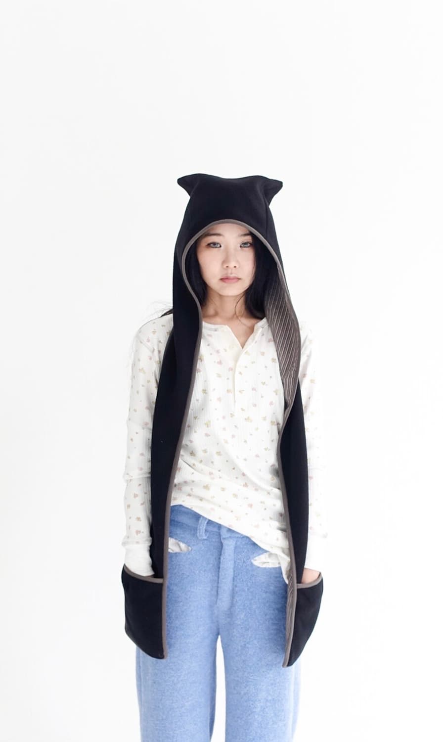 샵페어리 플리스 이어 후드 머플러 상품이미지1