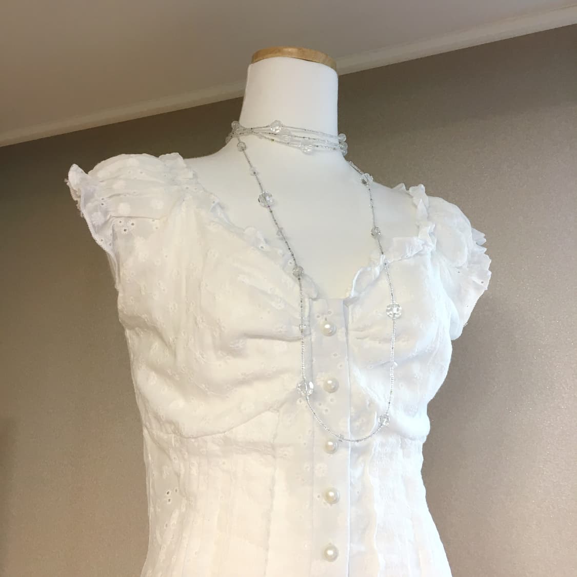 ♥구매자무나♥ 투명 볼 롱목걸이 상품이미지3