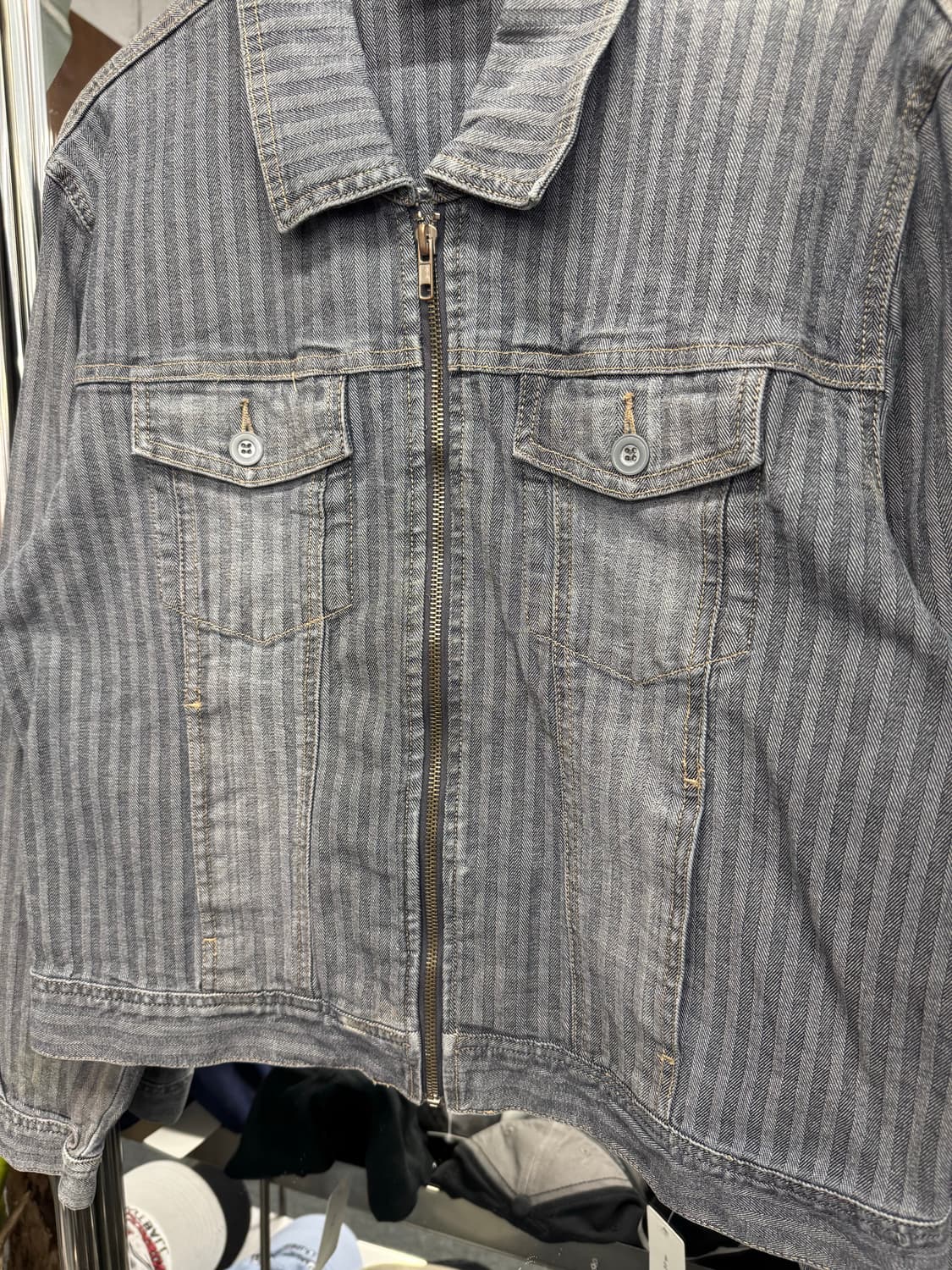 carol’s denims 스트라이프 빈티지 데님자켓 상품이미지2