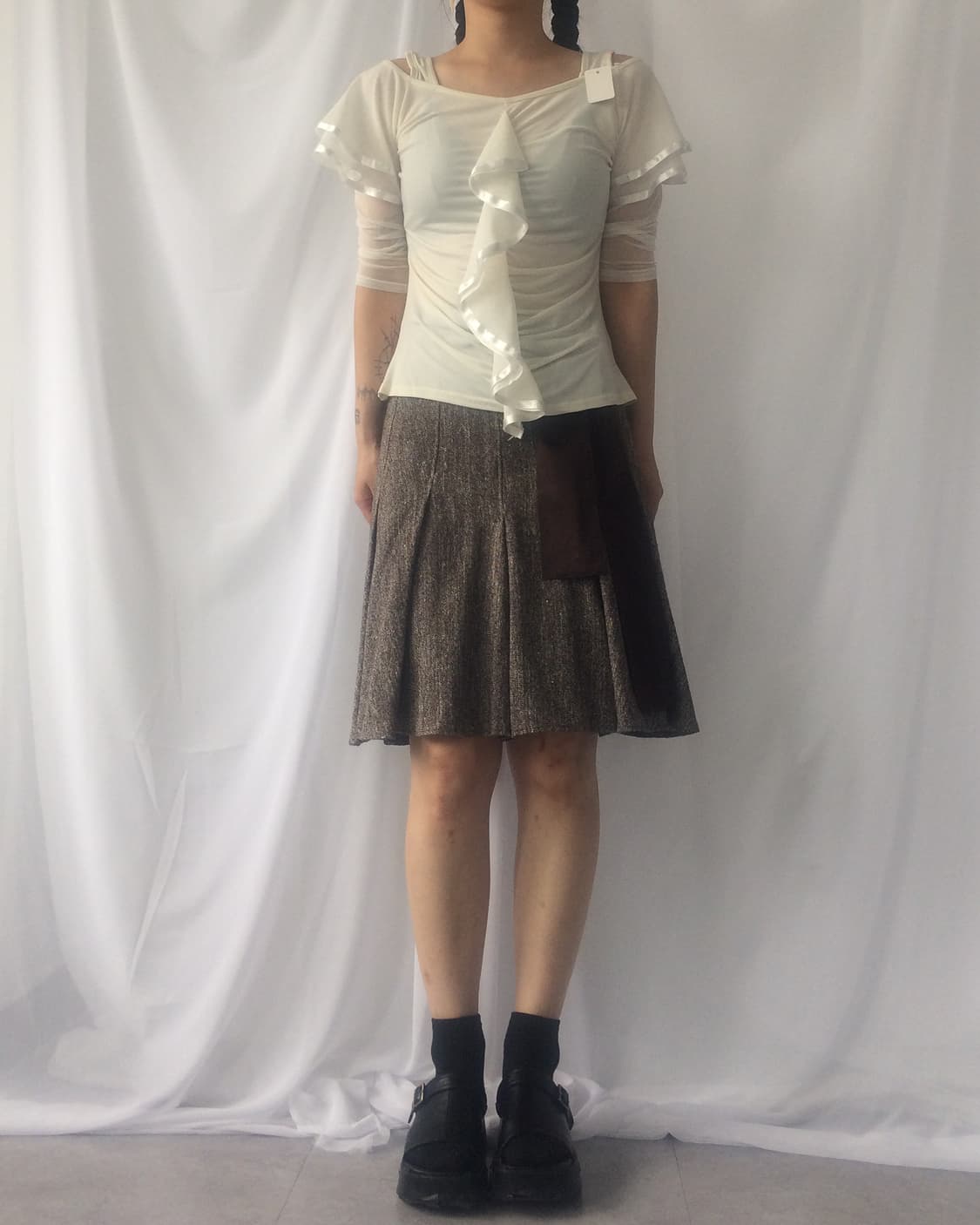Shirring mesh top 상품이미지4