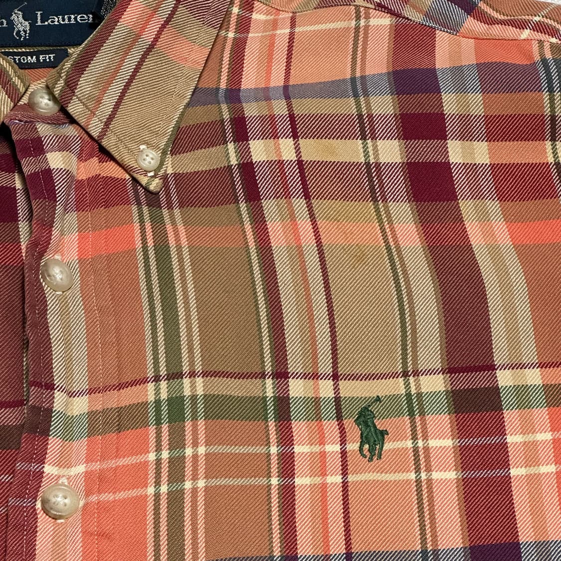 XL 폴로랄프로렌 커스텀 핏 타탄 체크 셔츠 상품이미지7