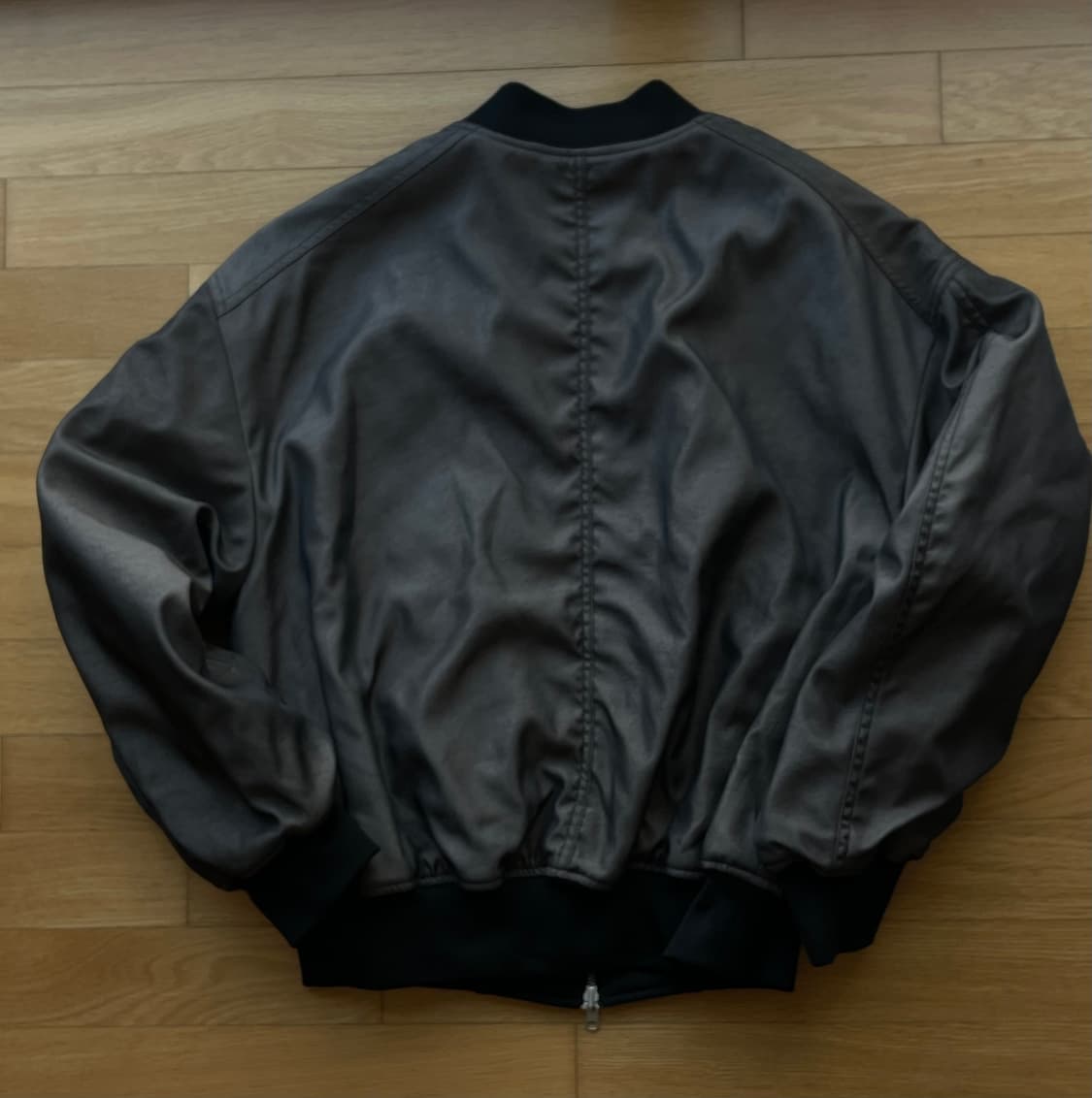 비긴202 빈티지 사틴 리버서블 봄버 상품이미지6