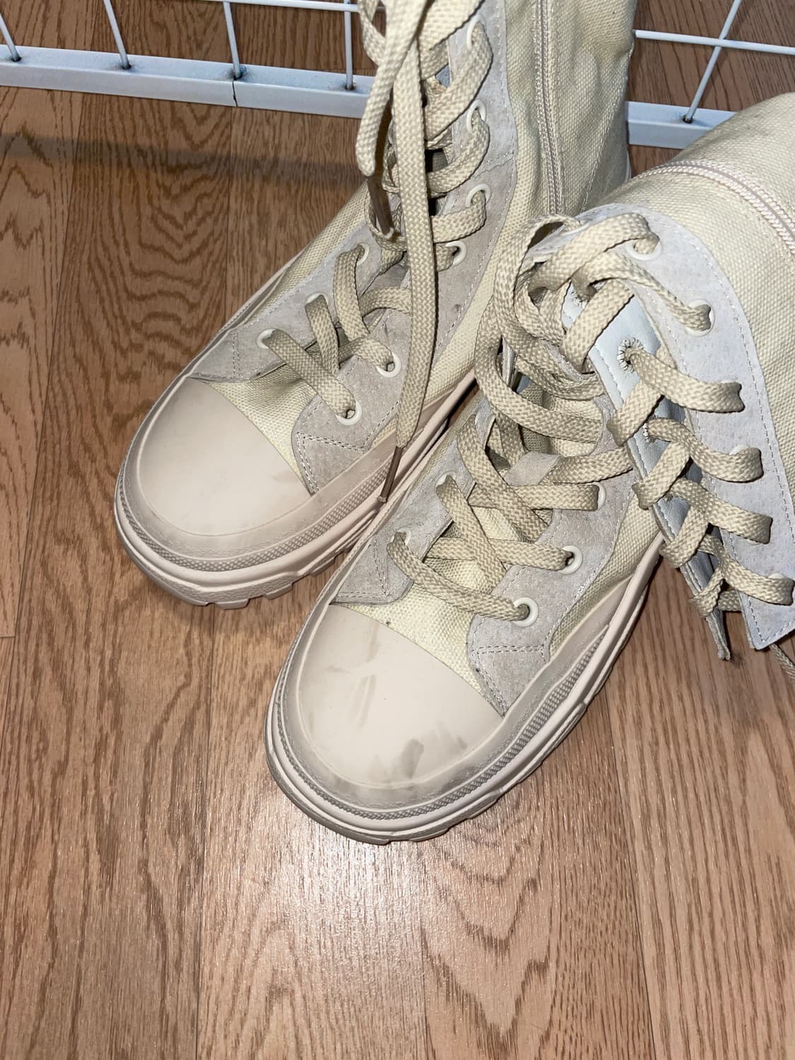 컨버스부츠 크림색 245  상품이미지2