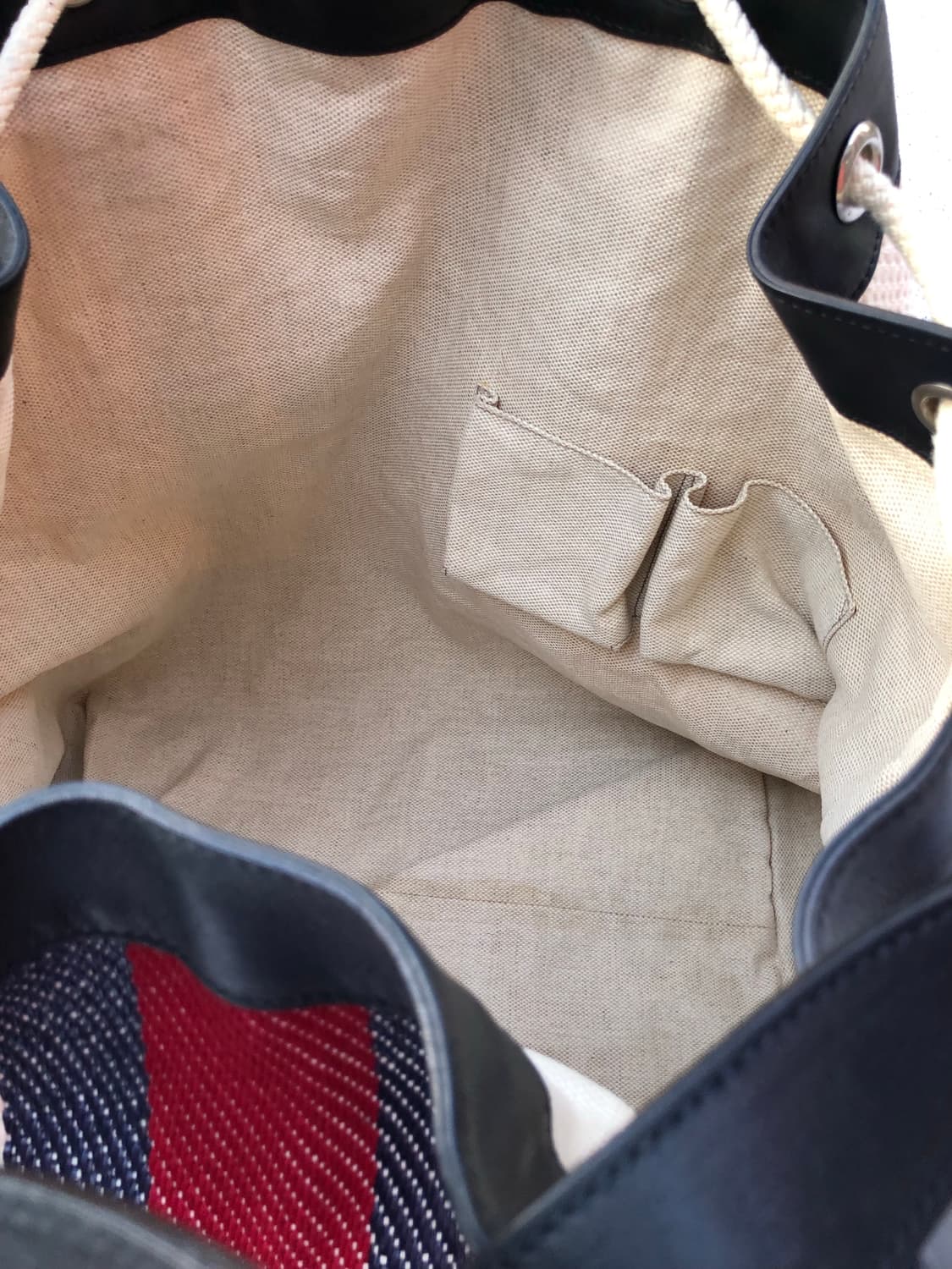 구찌 캔버스 비치 토트 앤 크로스백 라지 상품이미지7