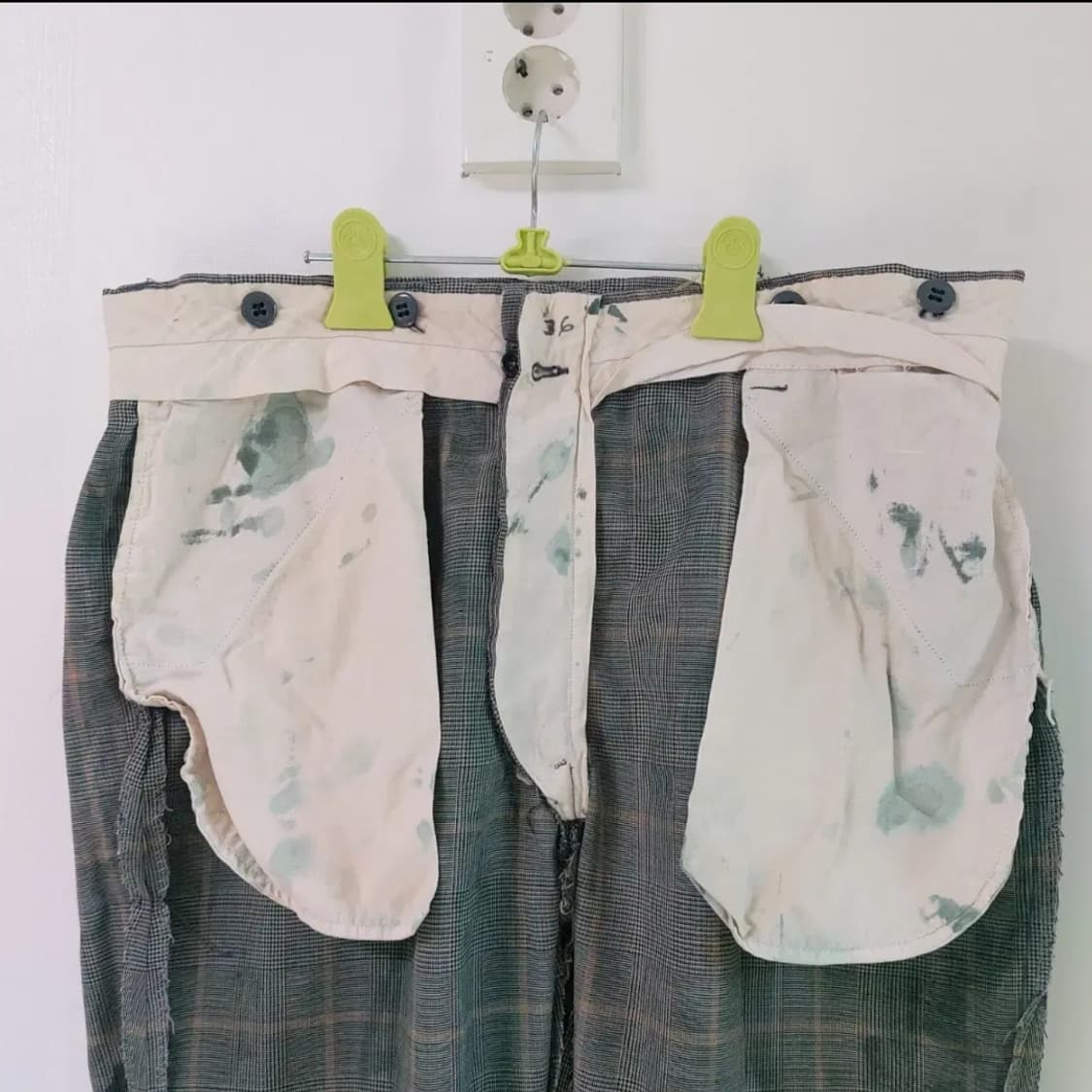 70s 그린 하운드투스 슬랙스 선페이드 디스트레스드 상품이미지7