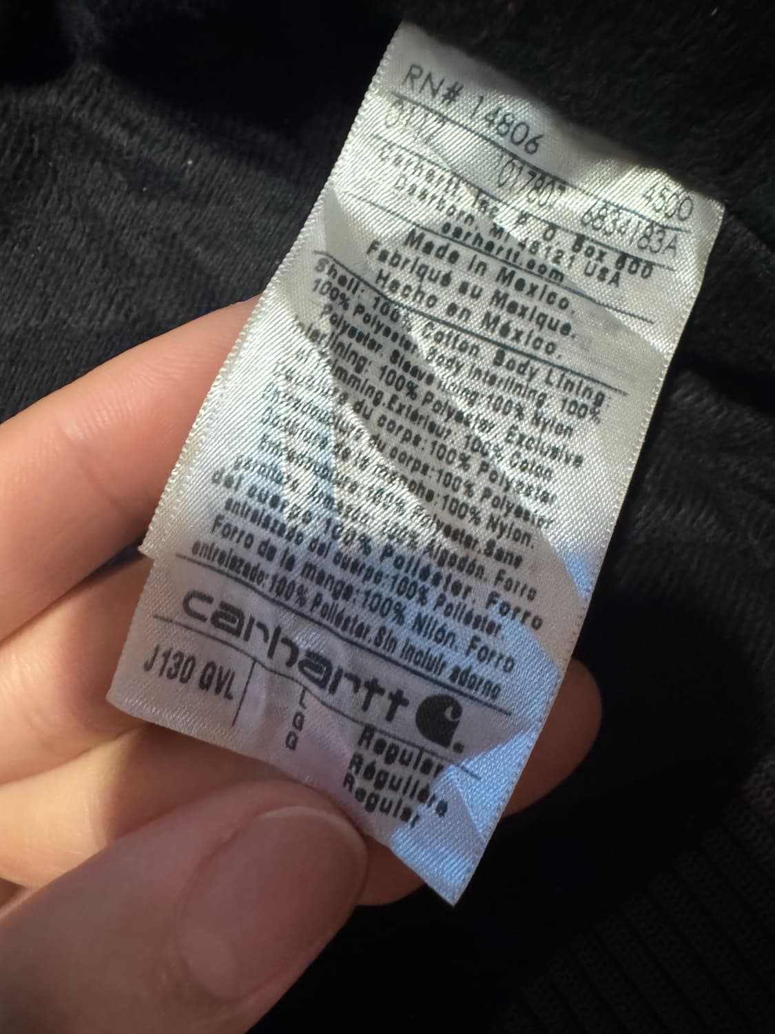 칼하트 j130 gvl 그래블 상품이미지4