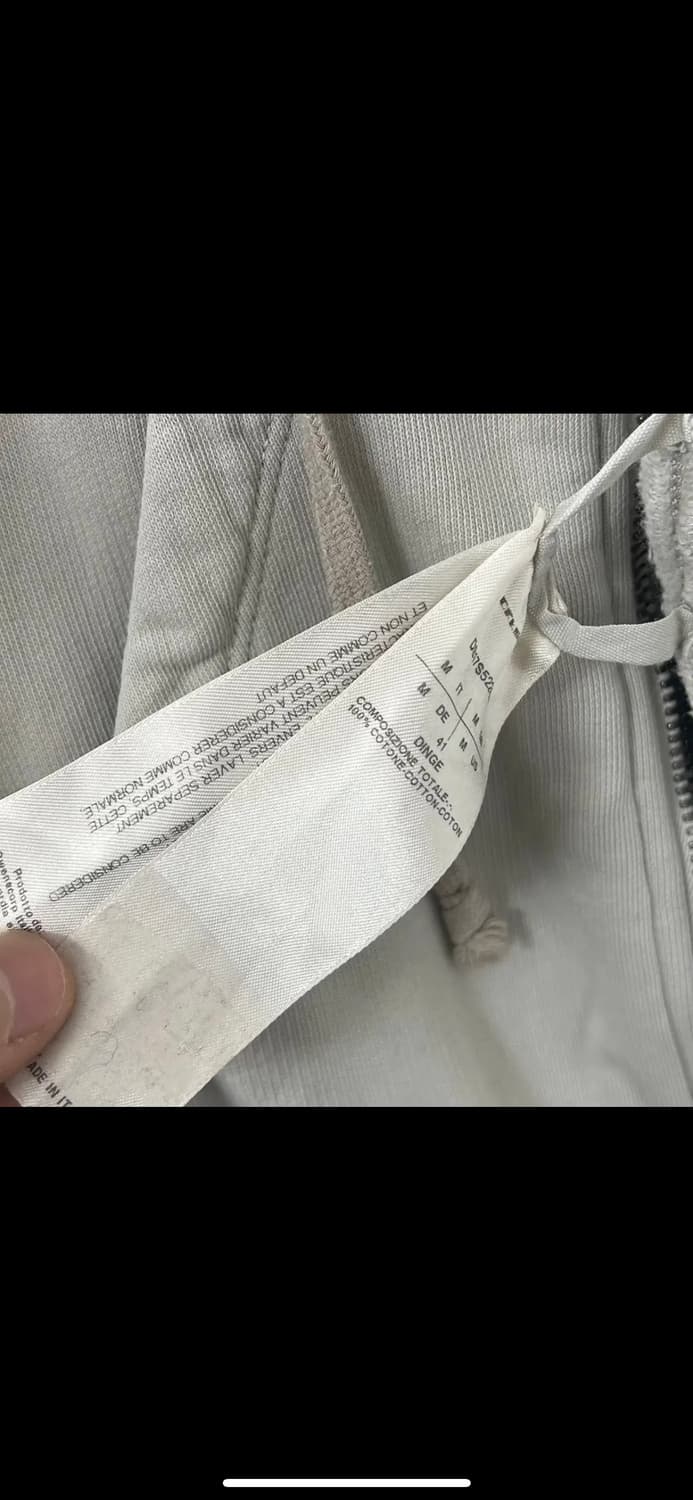 릭오웬스 다크쉐도우 크롭 후드 집업 상품이미지6