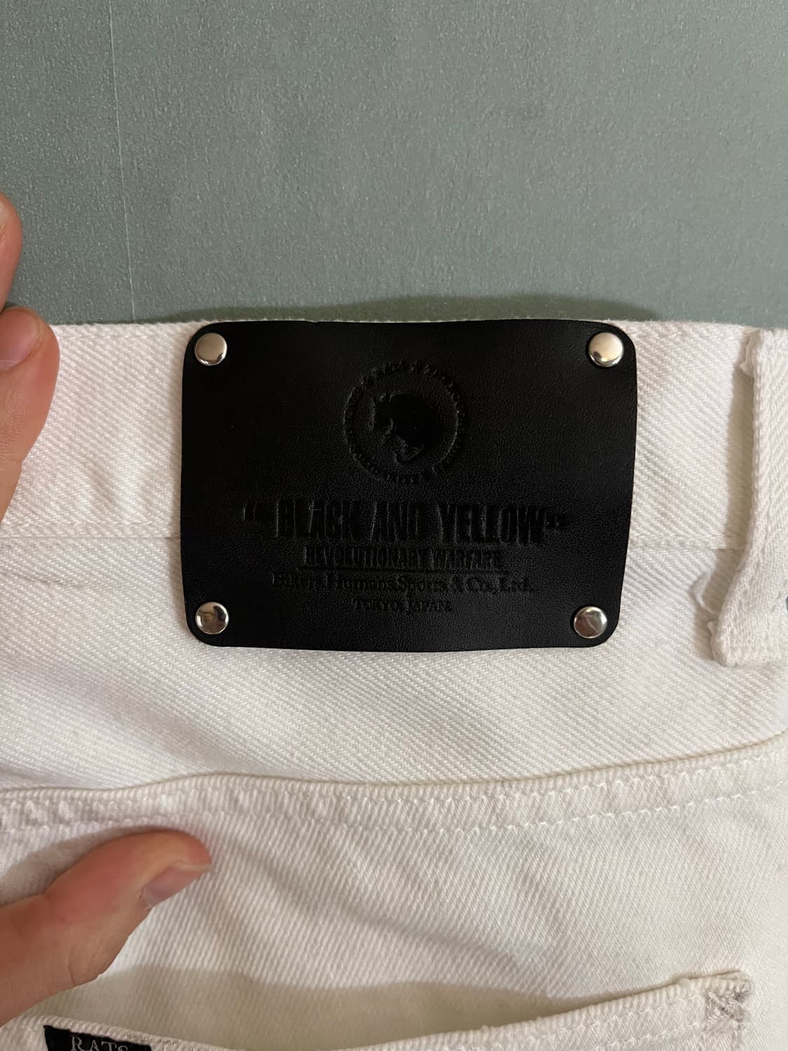 Rats 화이트 크래쉬 데님 L  상품이미지9