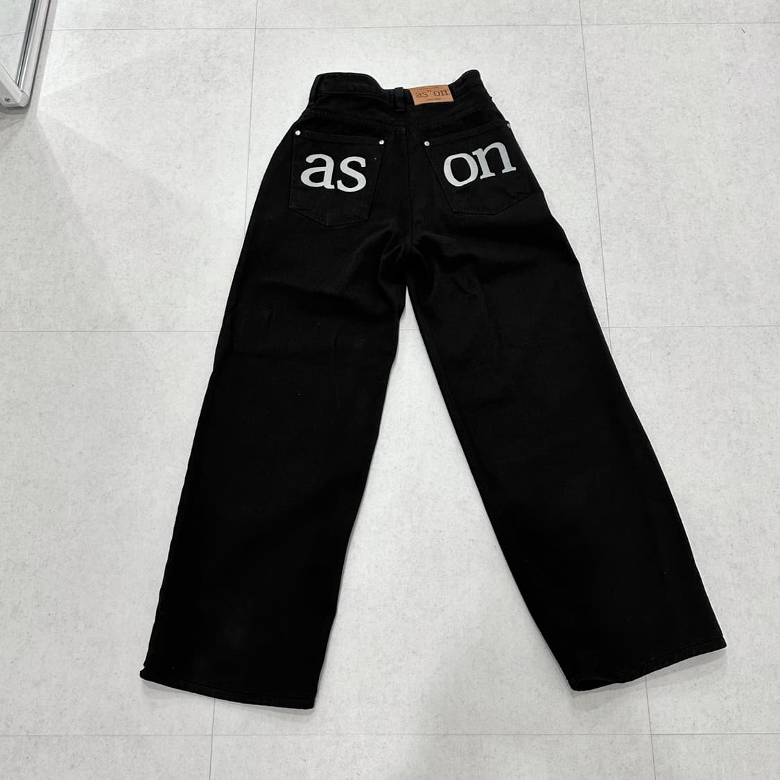 애즈온 스모그 와이드 팬츠 블랙 s 상품이미지3
