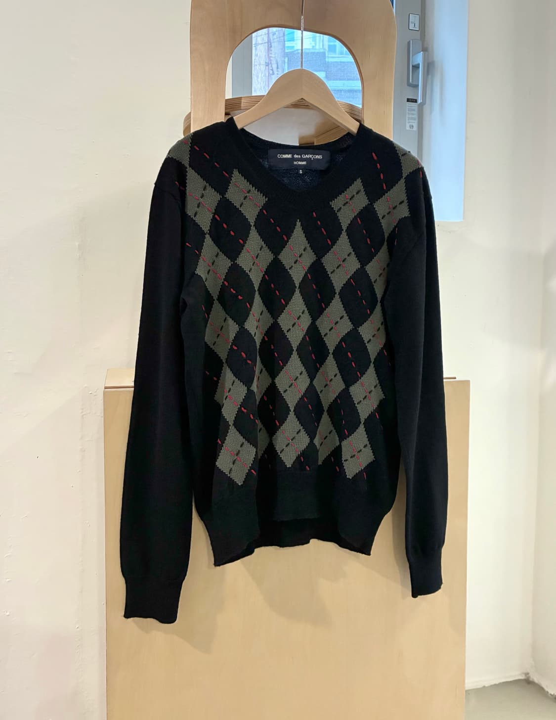 꼼데가르송 옴므 아가일 니트 상품이미지1