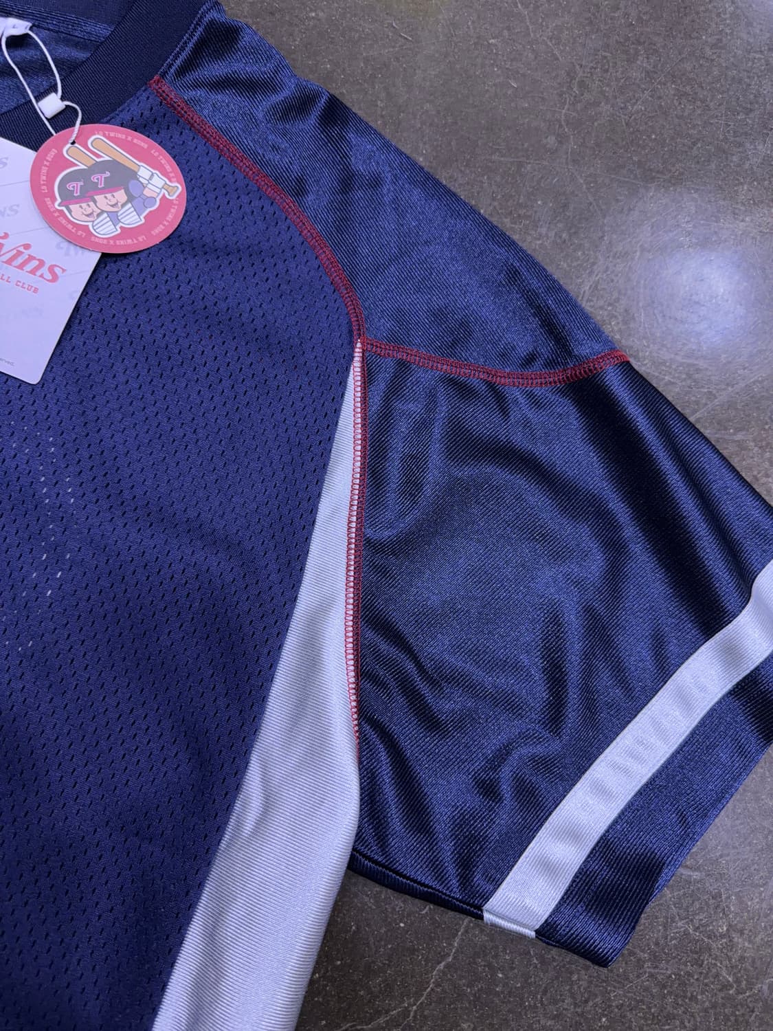 LG 엘지 트윈스 x 빠더너스 메쉬 져지 티셔츠 유니폼 네이비 L 상품이미지5