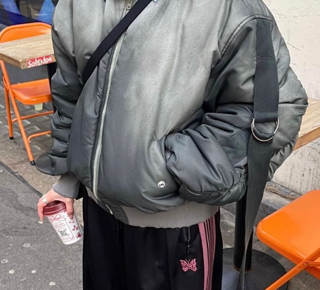 34) 아크네 스튜디오 olana 봄버 포레스트 그린 상품이미지1