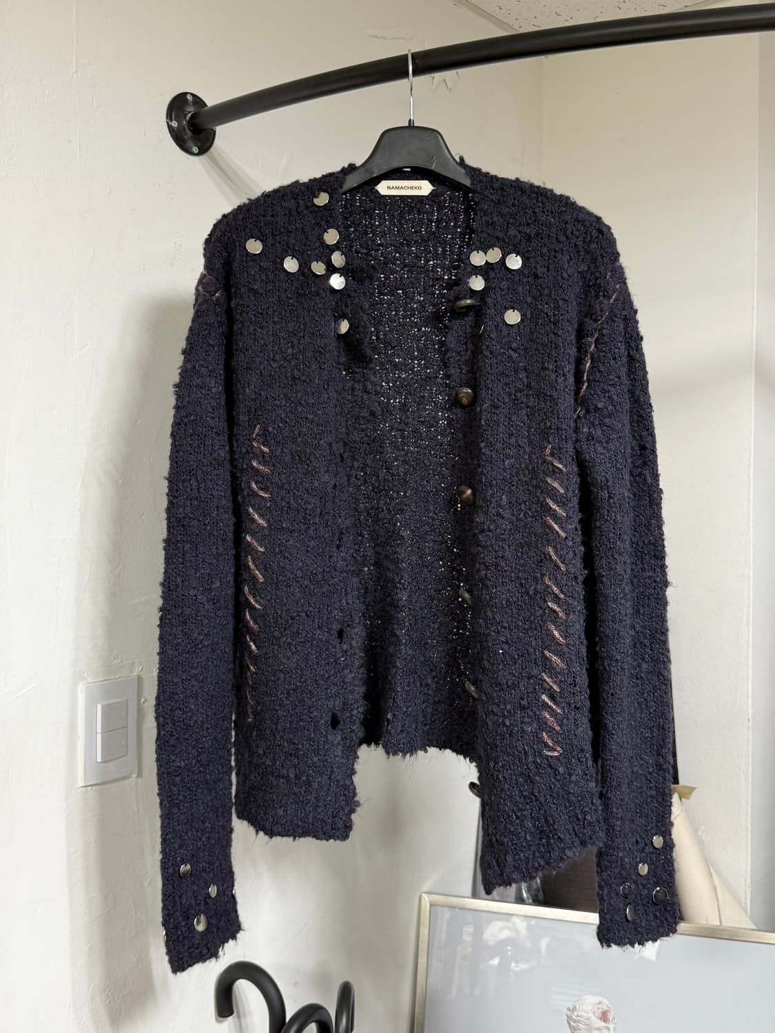 NAMACHEKO 나마체코 행크포드 가디건 네이비 상품이미지1
