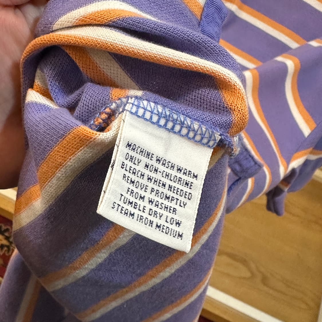 폴로 랄프로렌 스트라이프 반팔 pk 티셔츠 M 상품이미지4