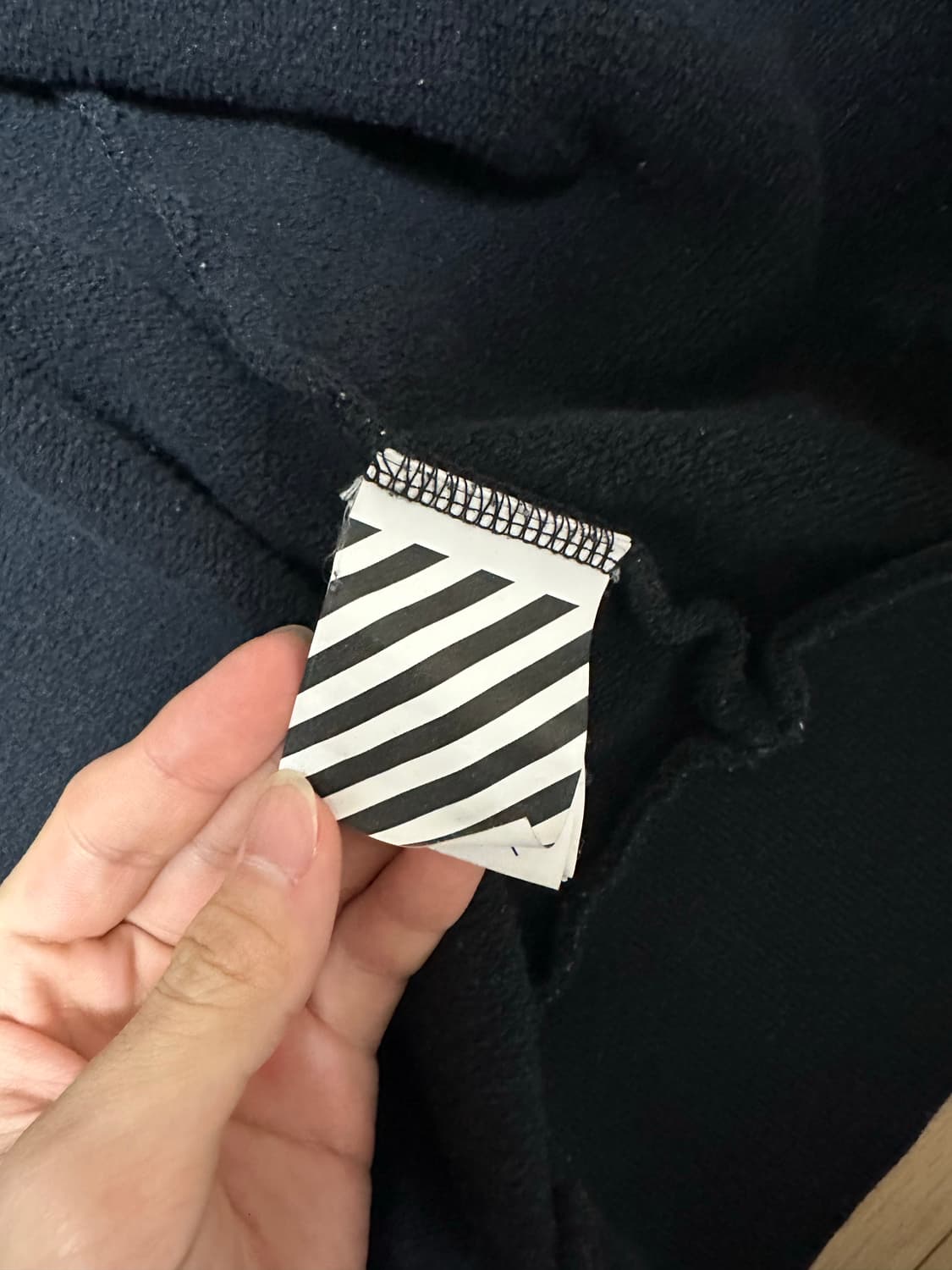 오프화이트 테이프 후드집업 마지막 가격 상품이미지4