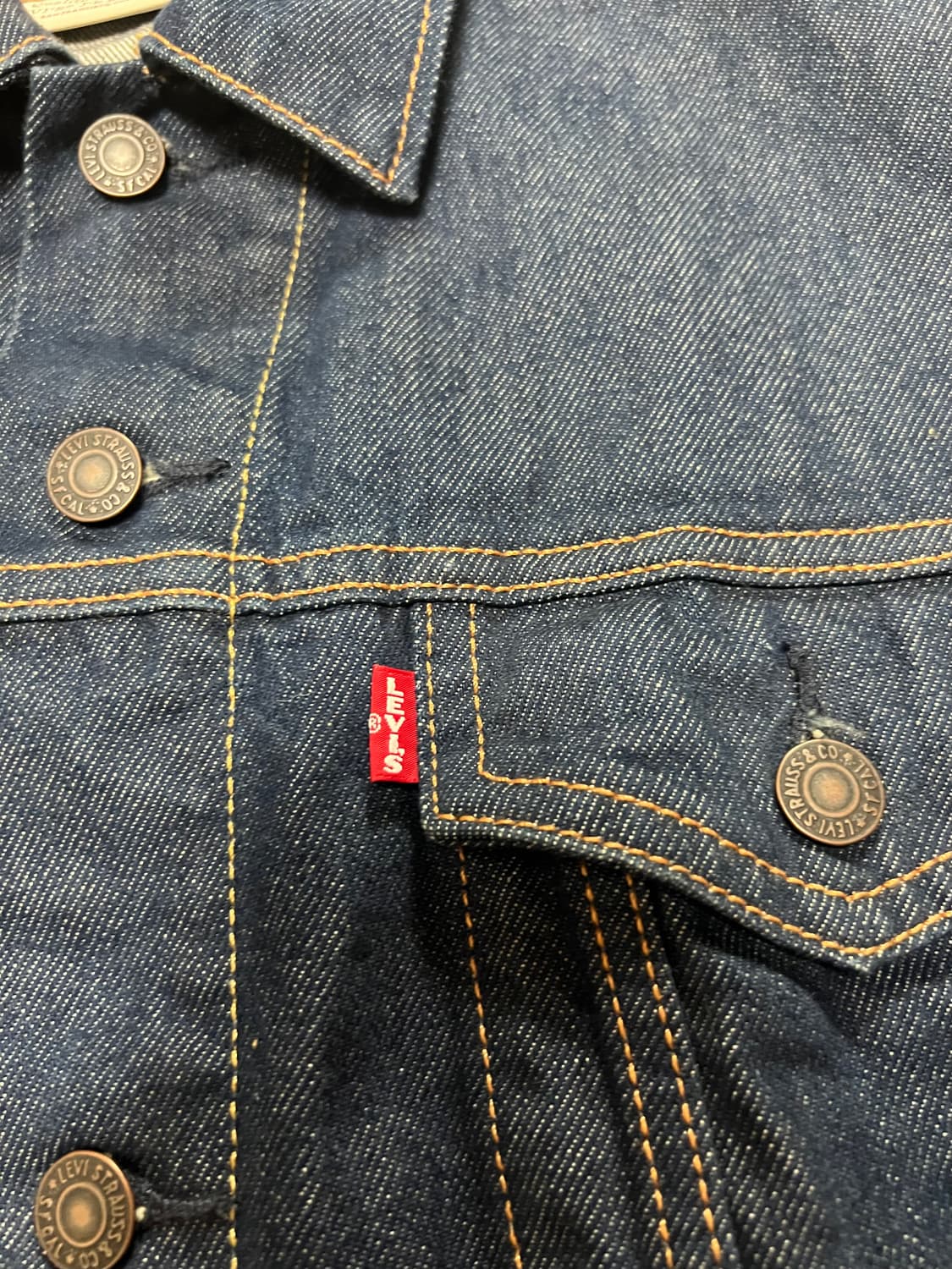 리바이스 오리지널 트러커 자켓 다크 인디고 상품이미지4