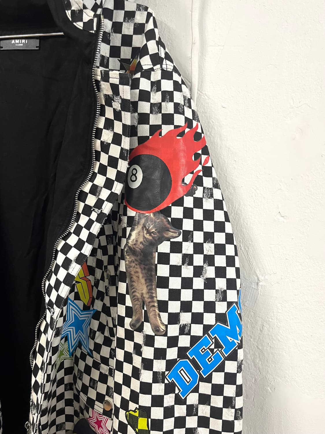 아미리 컬렉션 체크보드 파카 코트 상품이미지9