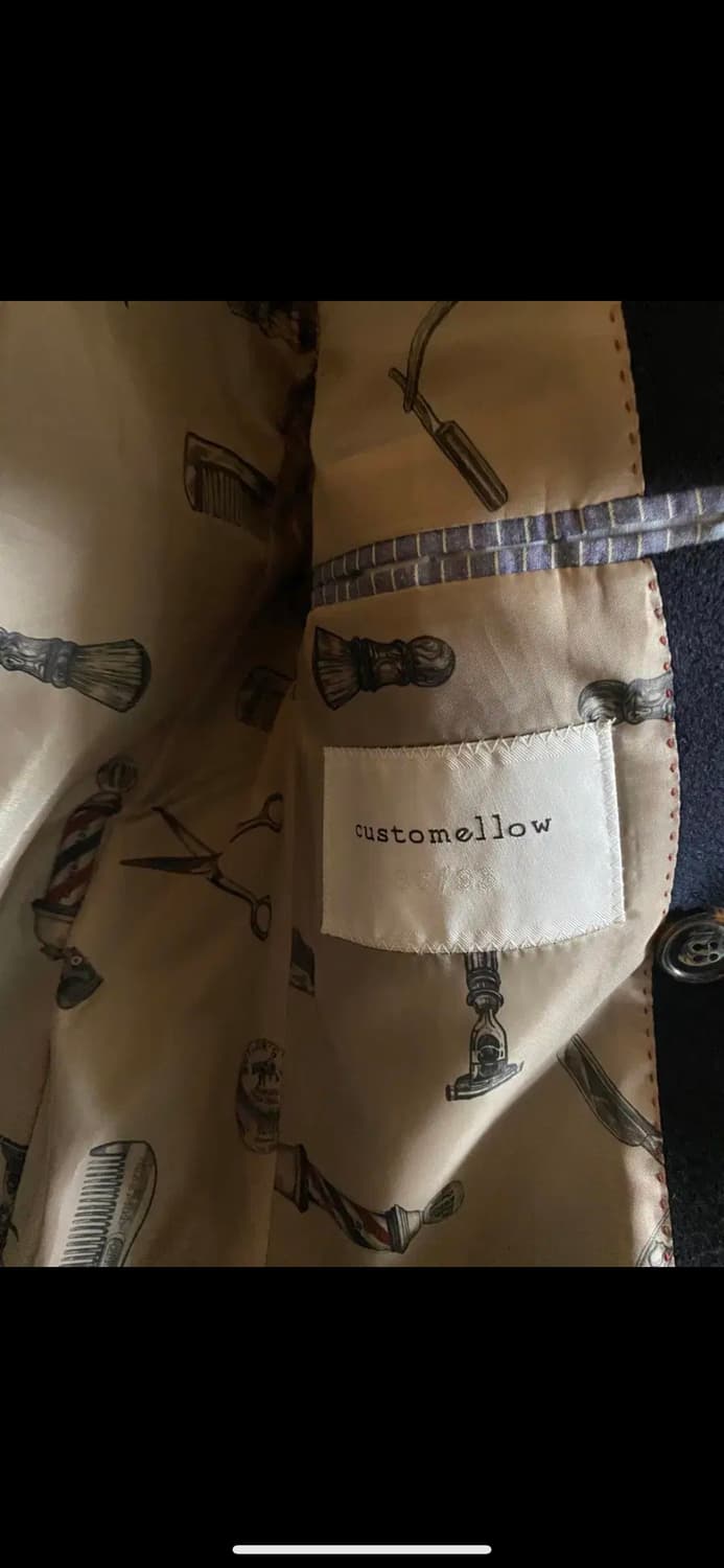 커스텀멜로우 네이비 더블코트 상품이미지3