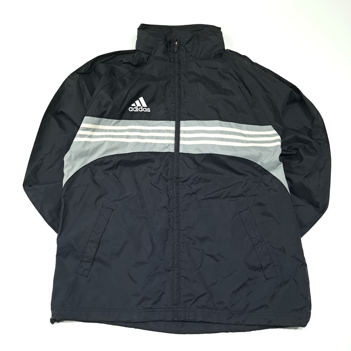 CL843 L 아디다스 삼선 블랙 바람막이 자켓 상품이미지1