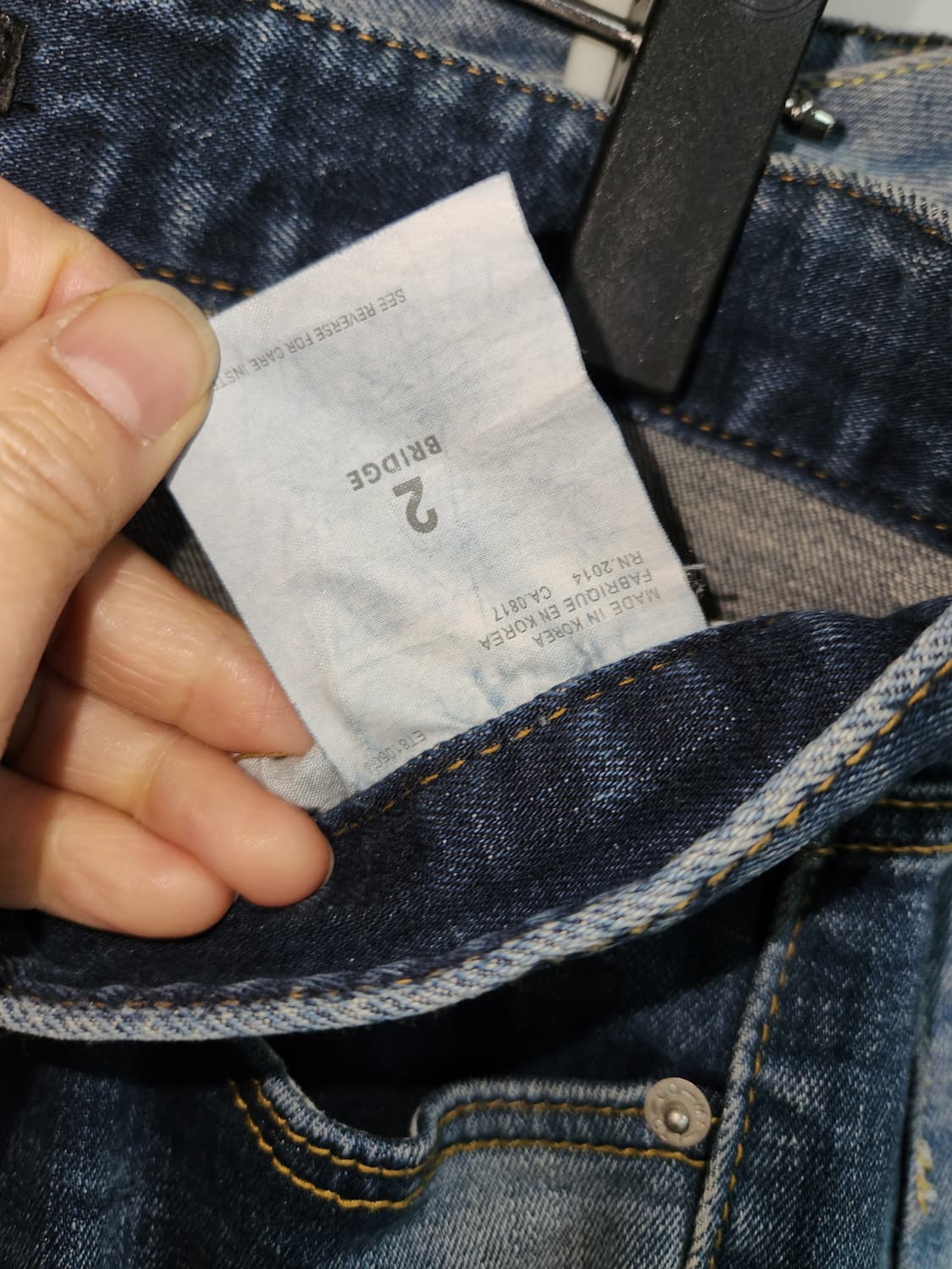 B RIDGE 데미지 스키니 청바지  30 상품이미지4