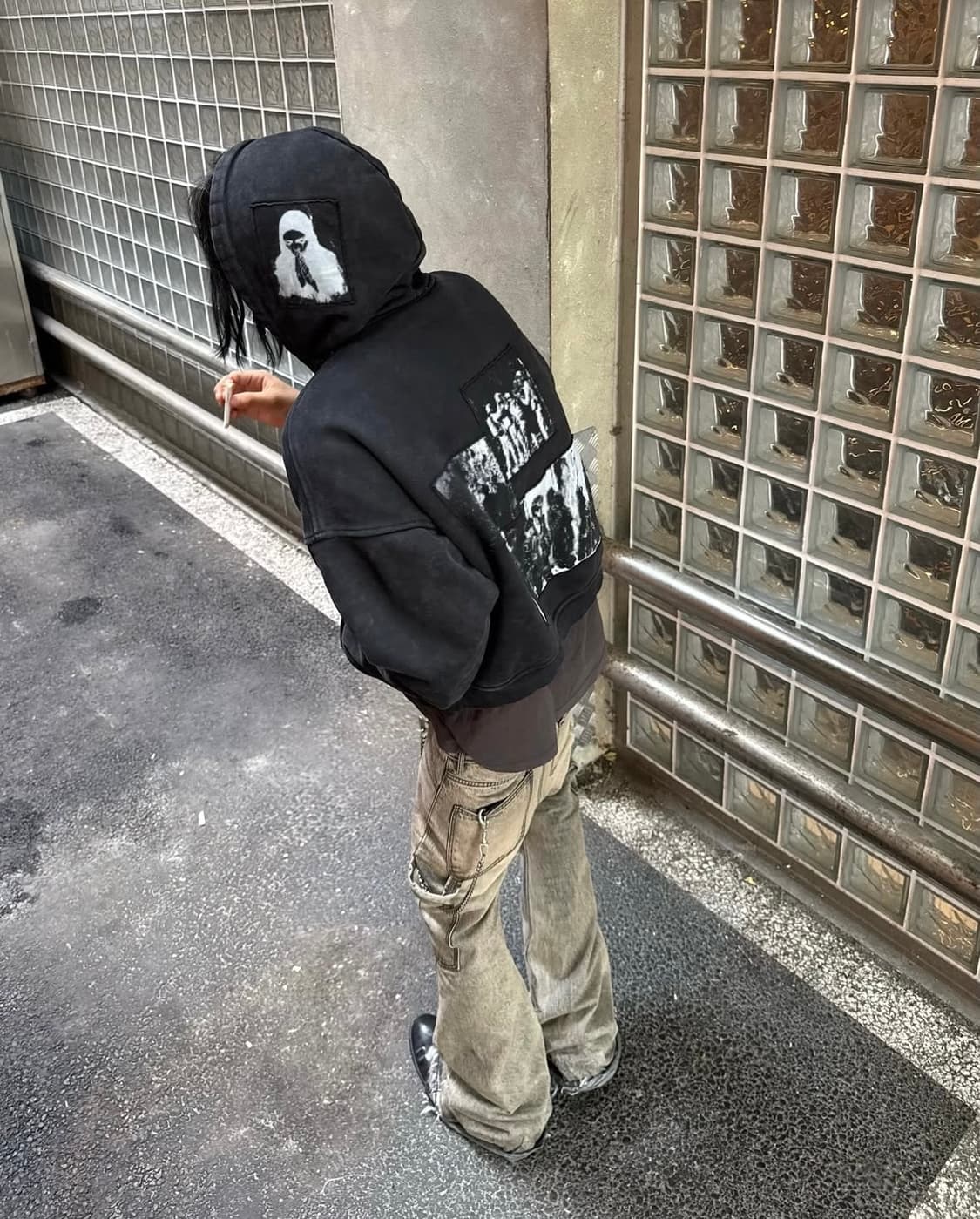에모스탠스클럽 패치 후드집업 1 사이즈 erd 상품이미지3