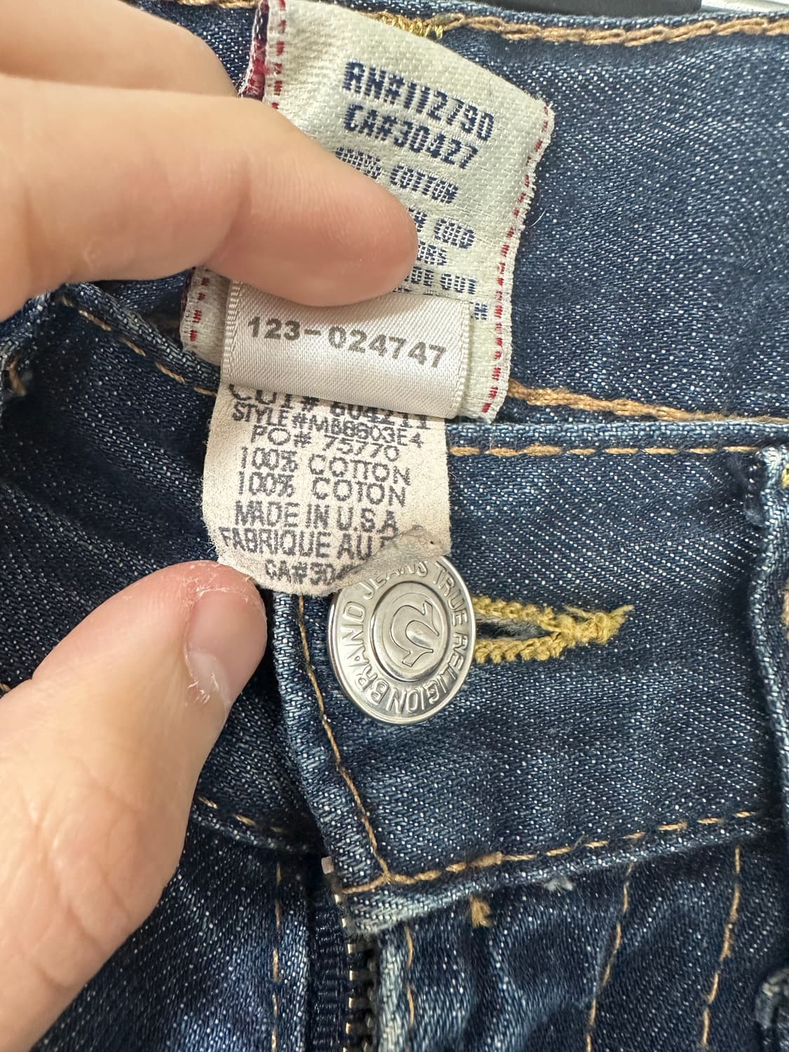 트루릴리전 joey 부츠컷 made in USA 상품이미지3