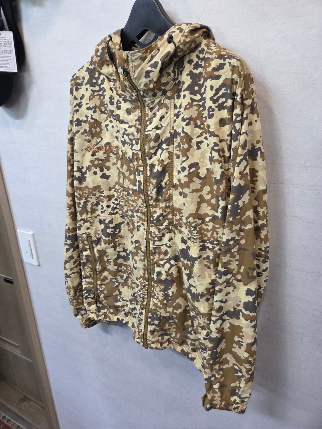컬럼비아 고프고어 나일론 카모 바람막이 후드자켓 S 상품이미지5