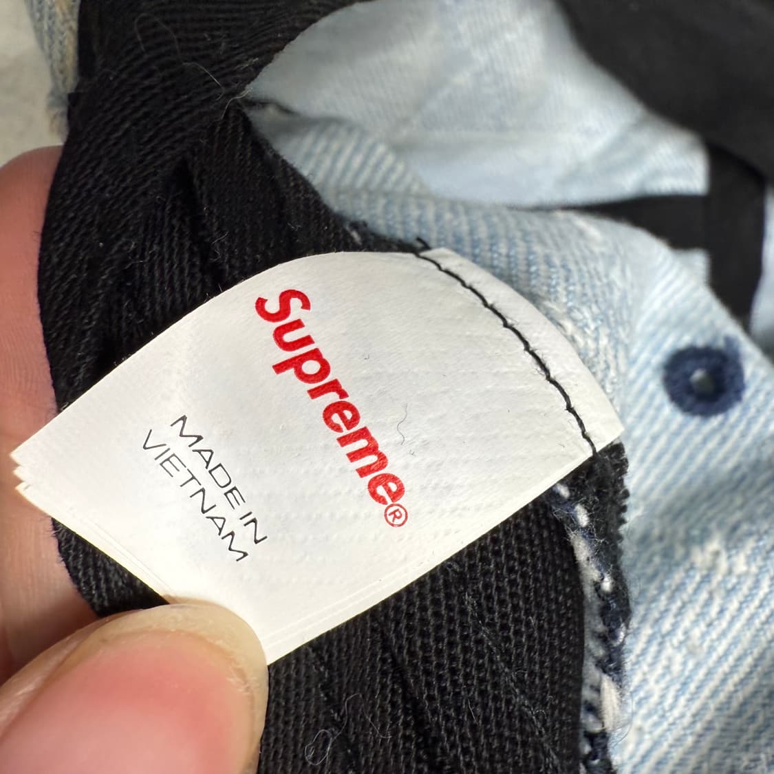 슈프림 펀치드 데님 캠프캡 상품이미지6