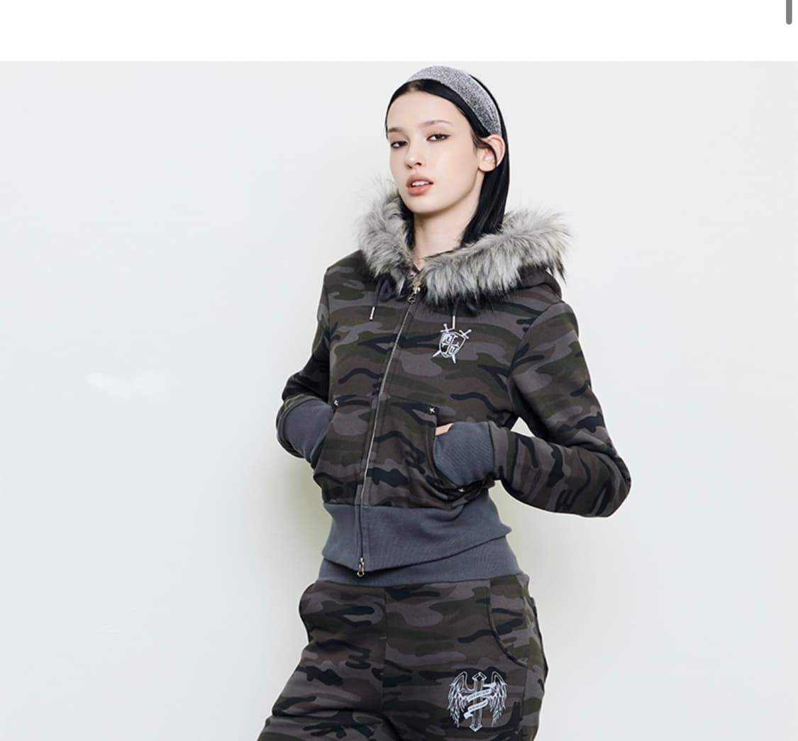 러브이즈트루 퍼 후드 후드집업 털 상품이미지3