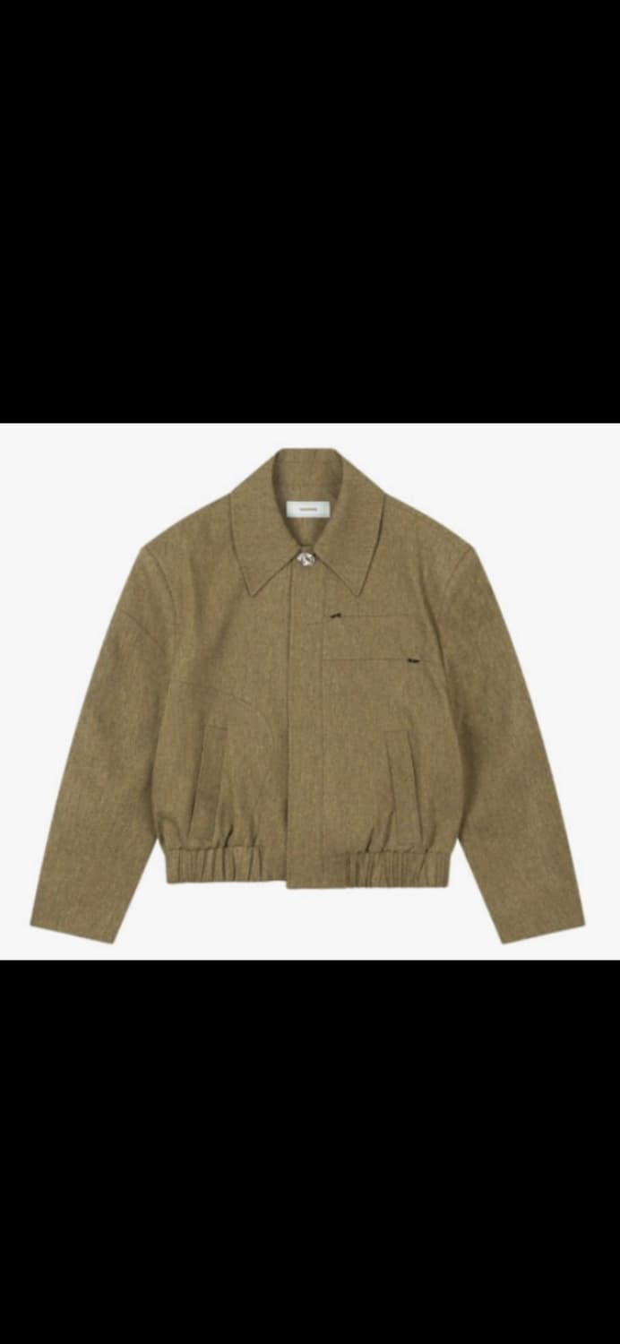 [2] 웨이비니스 터널링 울 크롭 자켓 머스타드 상품이미지1