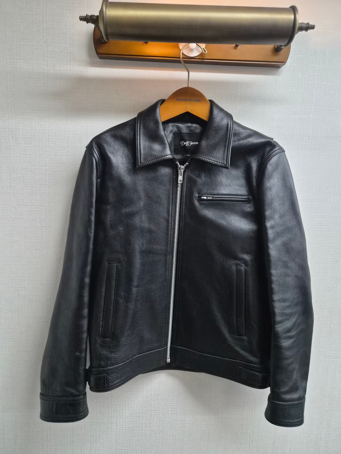 M) Doff Jason 도프제이슨 카우 하이드 레더 자켓 팝니다 상품이미지1