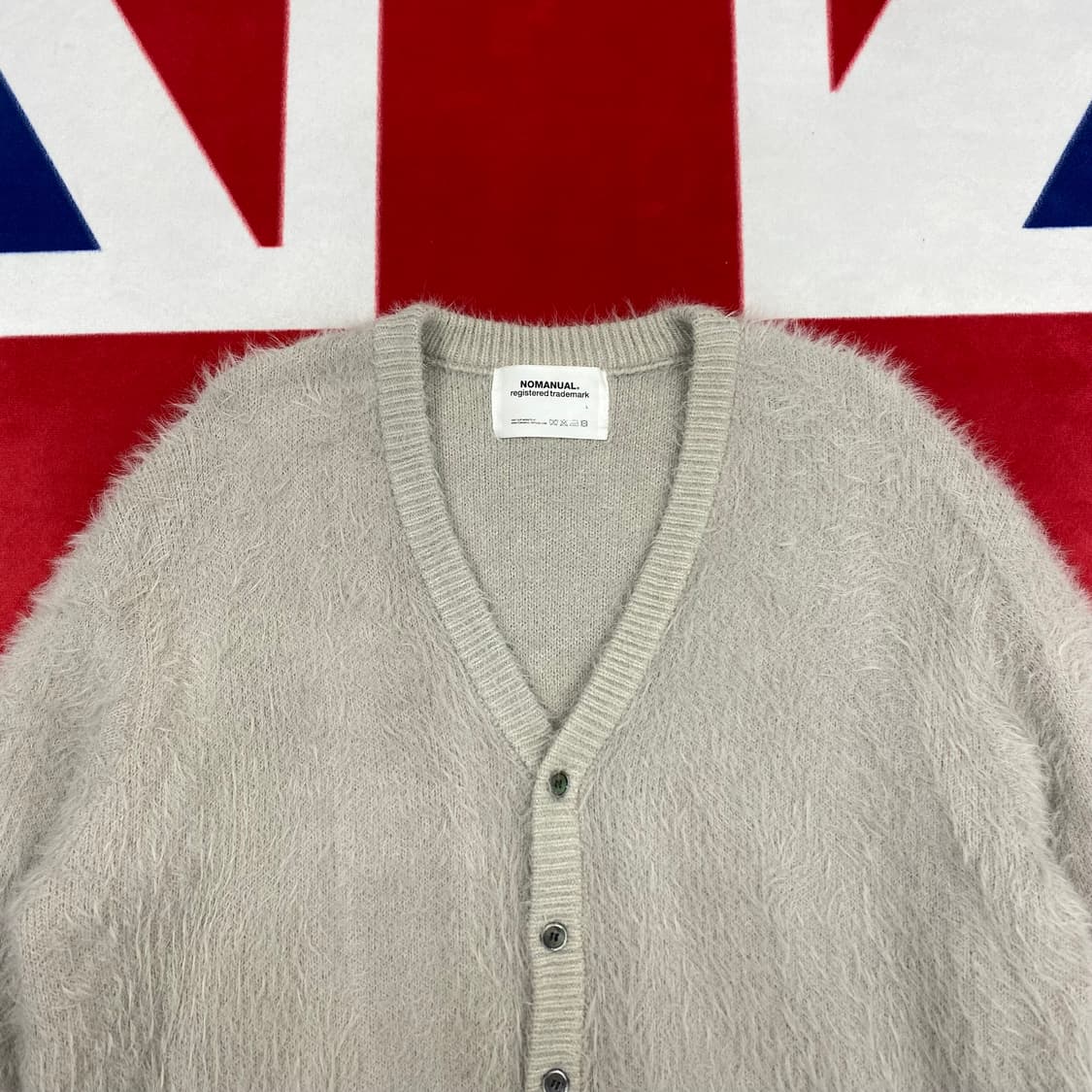 노매뉴얼 헤어리 가디건L 실측 XL  상품이미지3