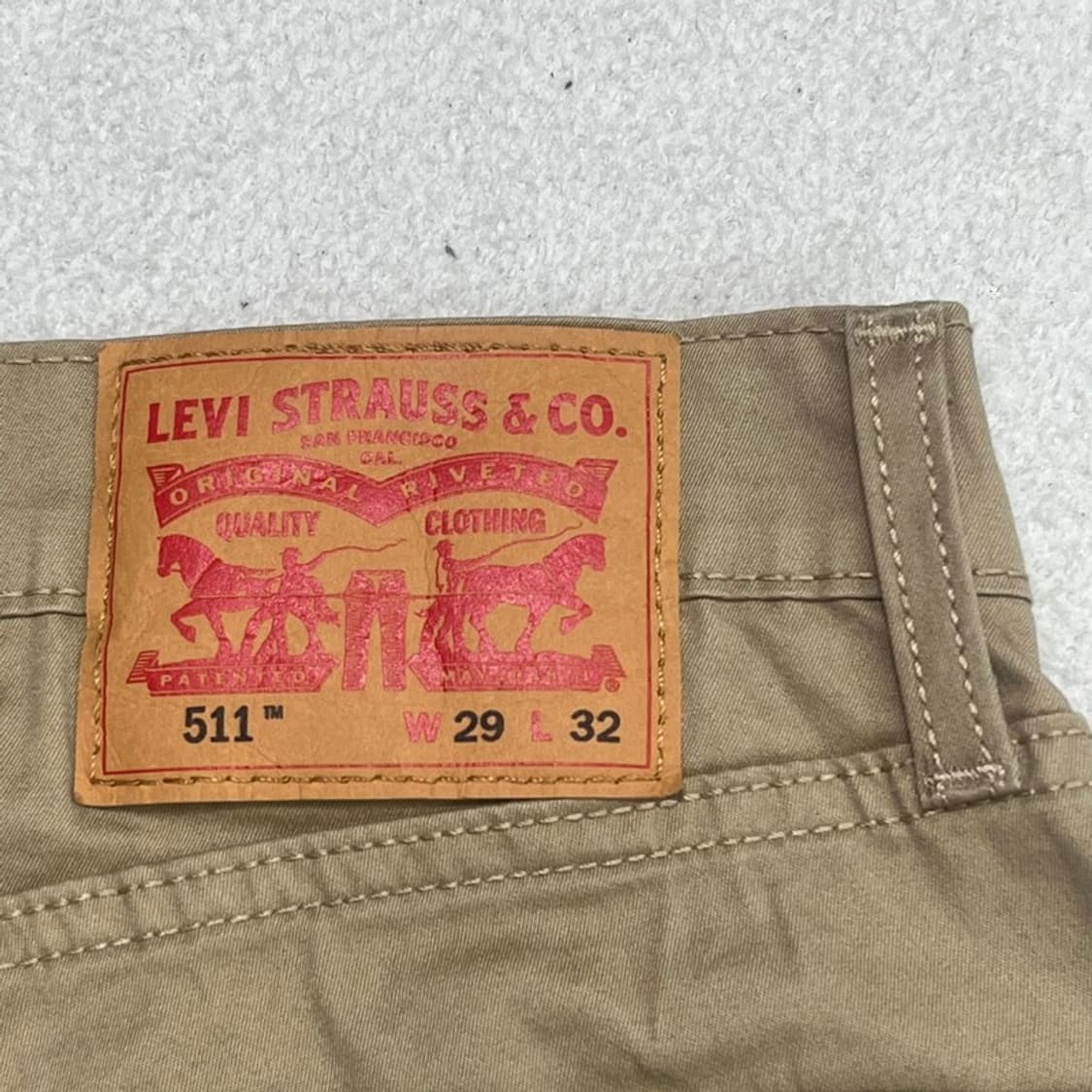 LEVI'S 511 코튼 팬츠 베이지 W29 L32 상품이미지6