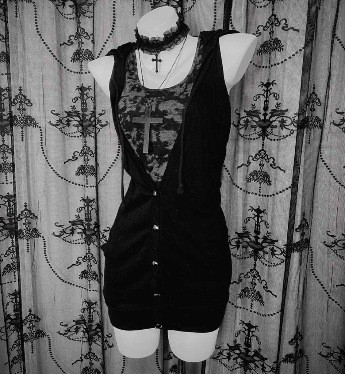 빈티지 고딕 원피스 락시크 상품이미지1