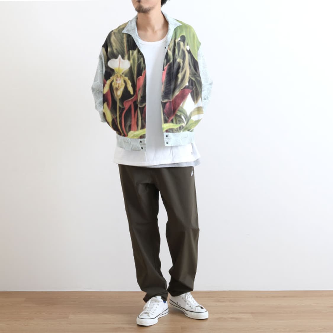 사스콰치패브릭스 모자이크 플라워 셔츠자켓 상품이미지3