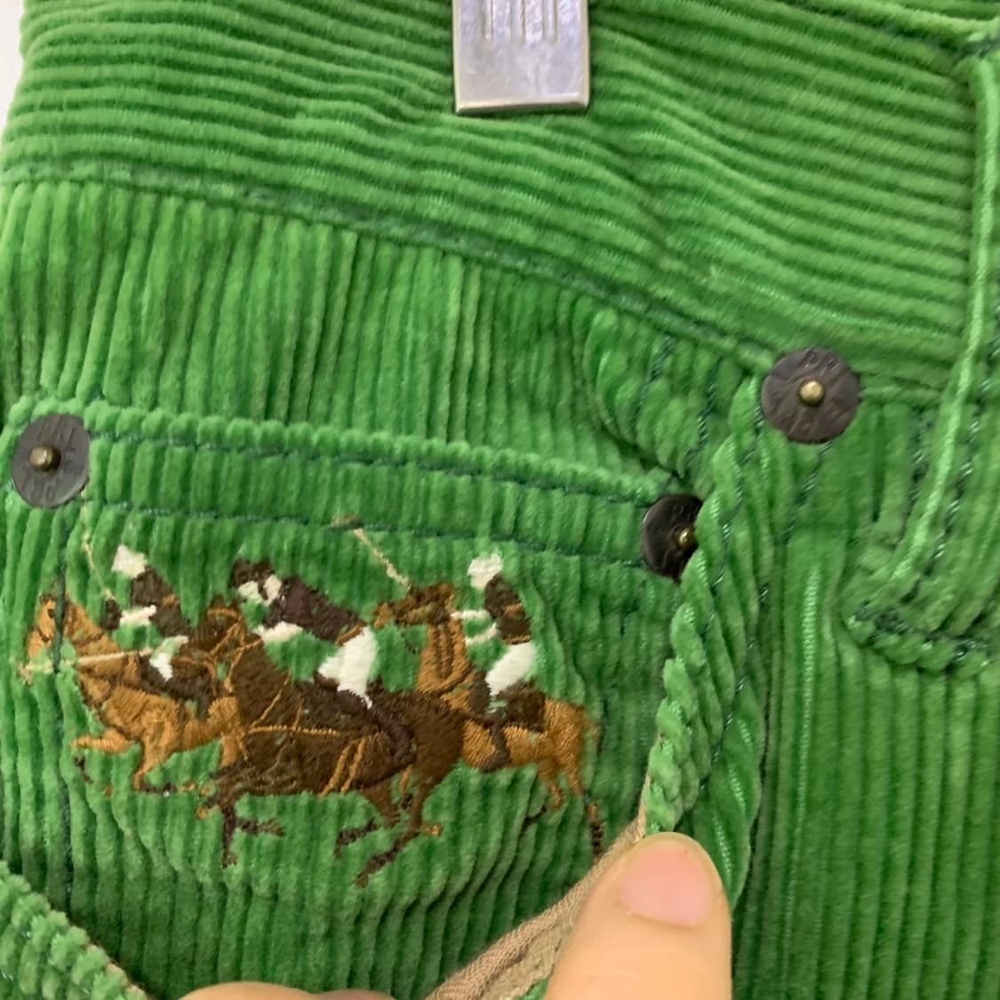 랄프로렌 빈티지 그린 코듀로이 팬츠 여성 바지 28인치 상품이미지6