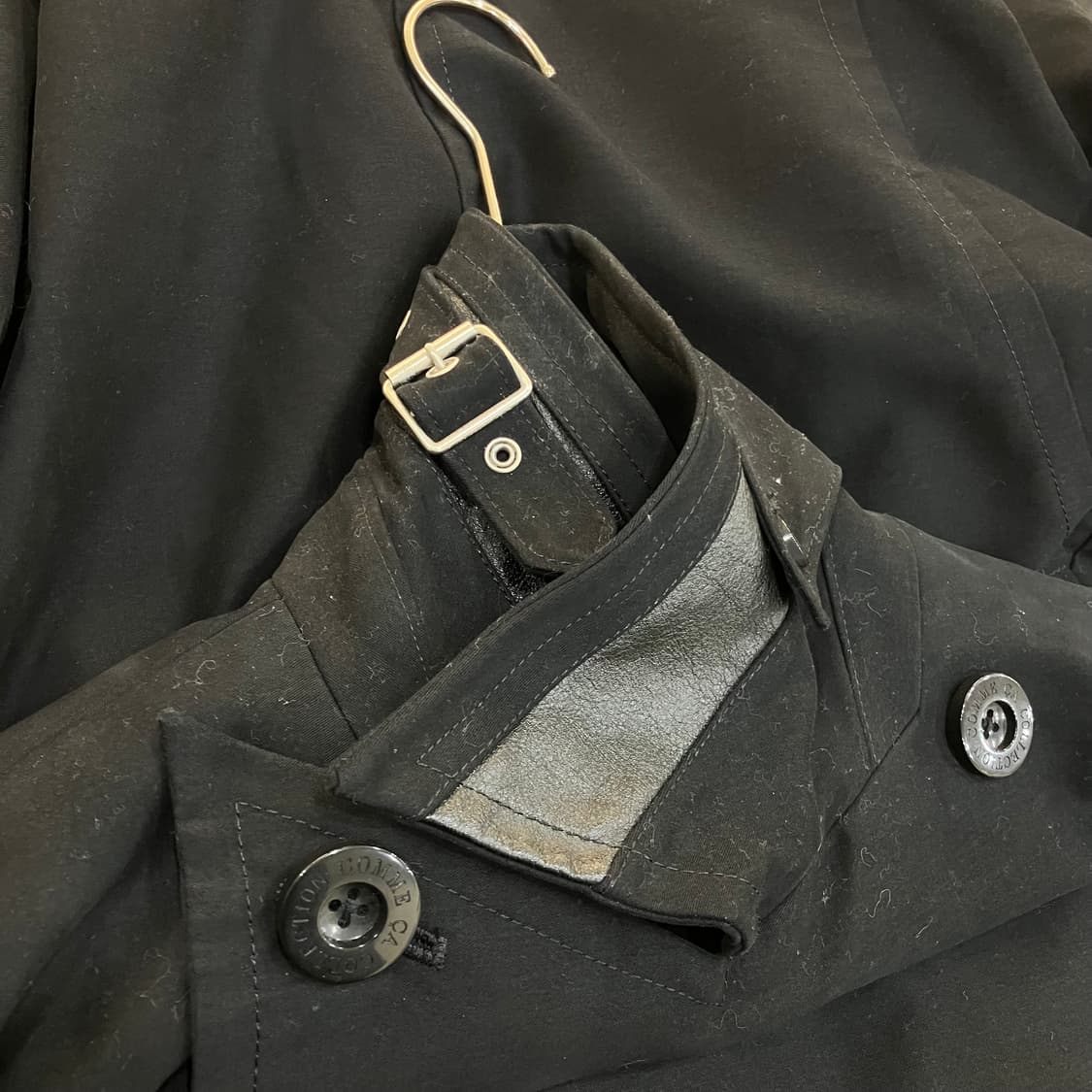 Comme Ca Ism 콤사이즘 블랙 트렌치 코트 상품이미지5