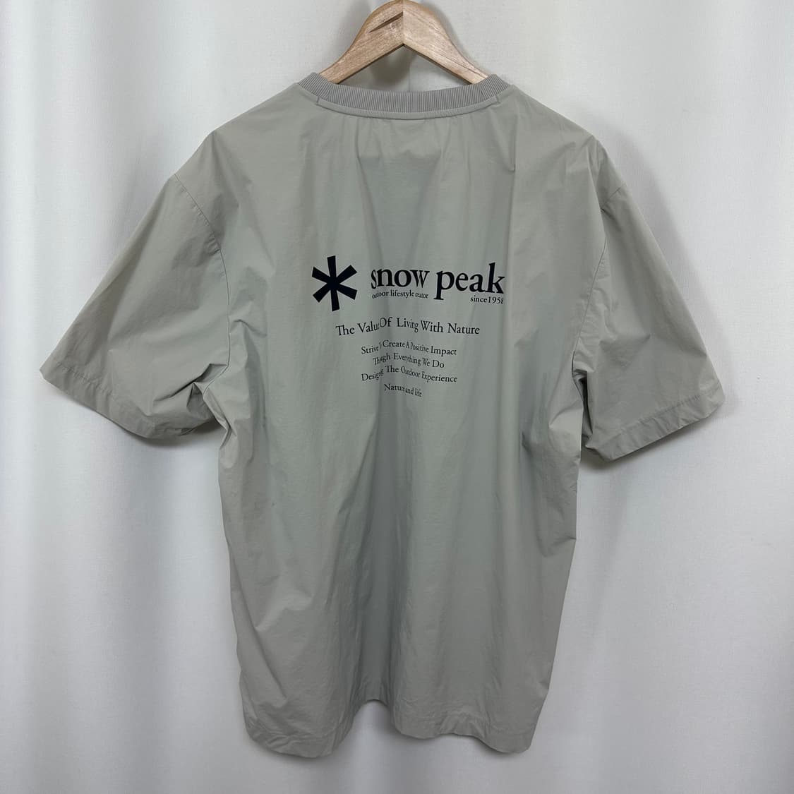 스노우피크 남자 얇은 스판 반팔티 빅사이즈 110   택사이즈 110 총 상품이미지5