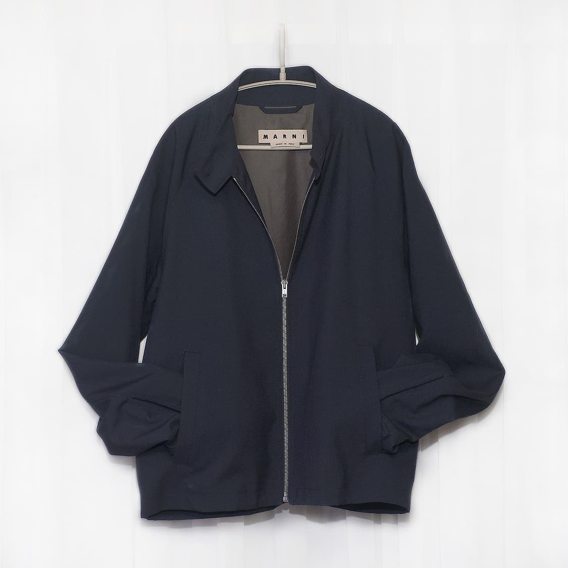신품급) 마르니 버튼넥 집업 블루종 미니멀 자켓 (48 / 100+) 상품이미지1