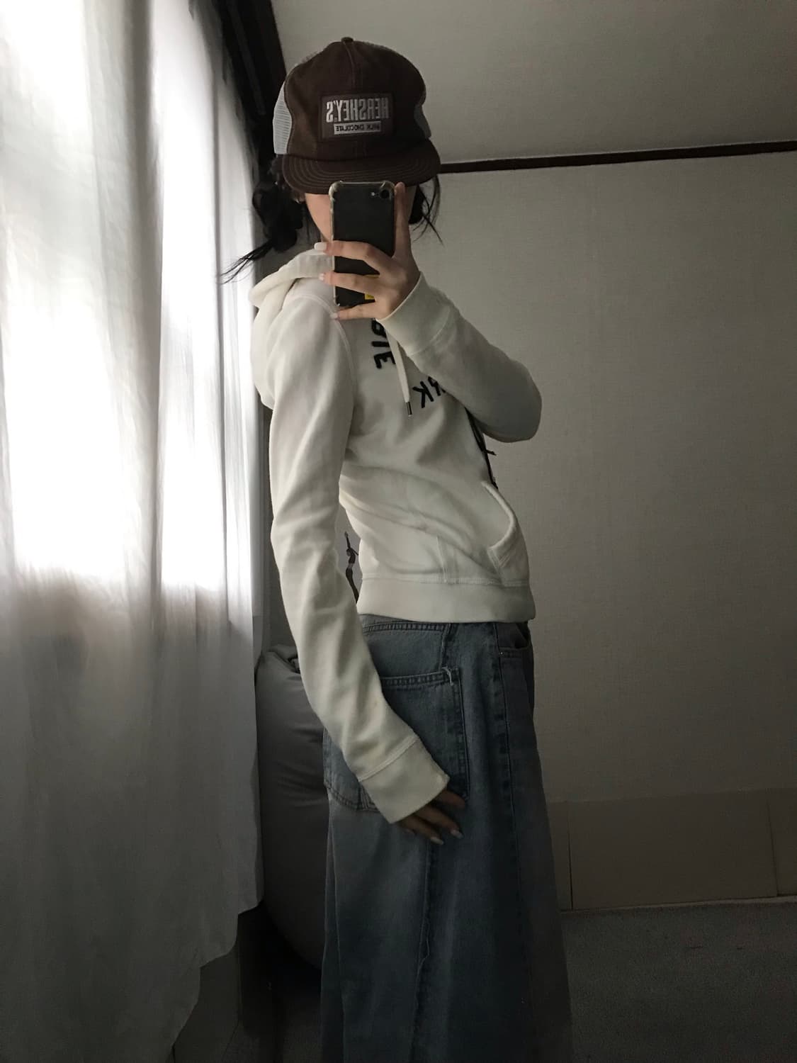 아베크롬비 화이트 슬림핏 후드집업 상품이미지4